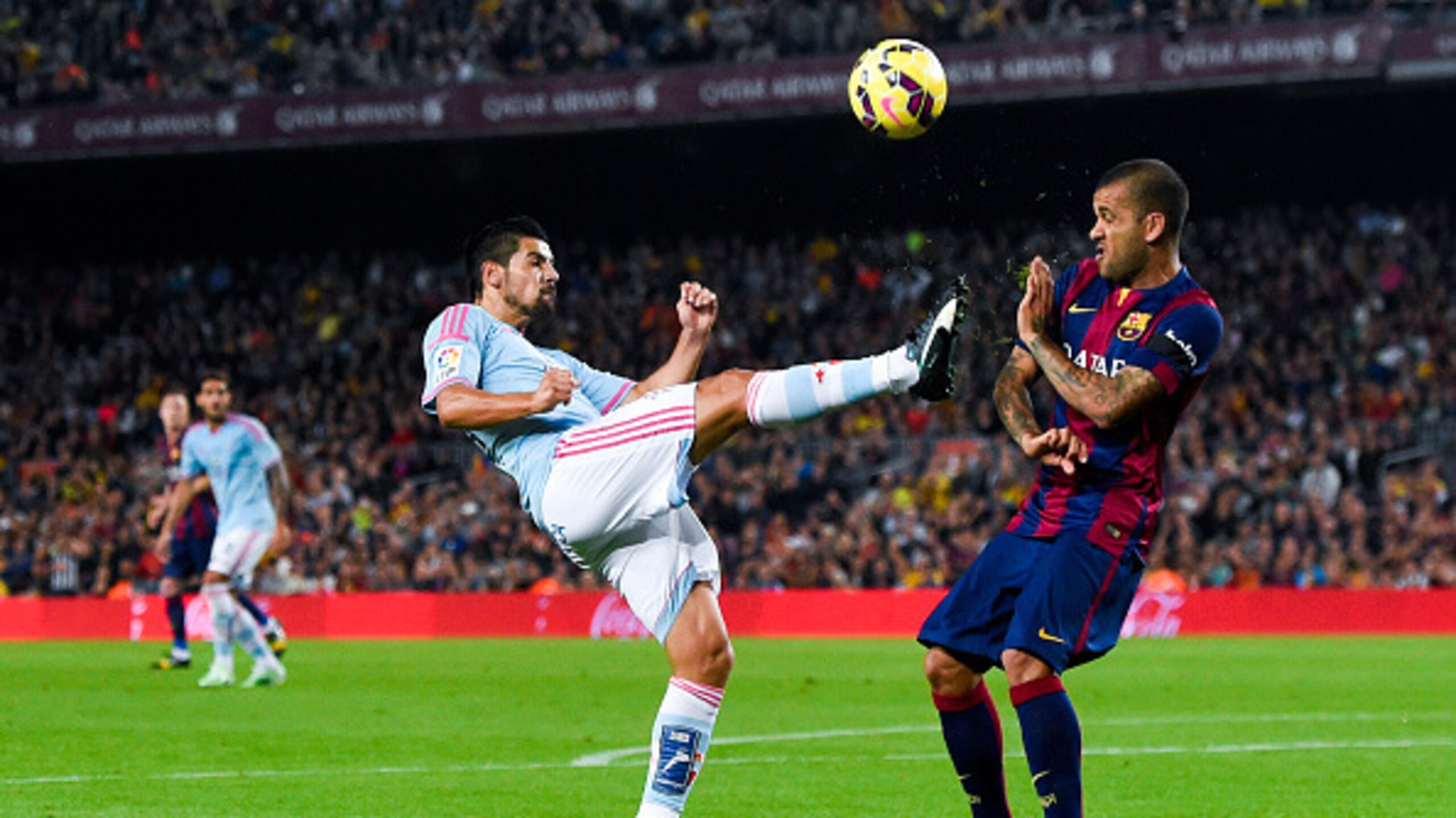 Dani Alves has been the go-to right-back once again this season.