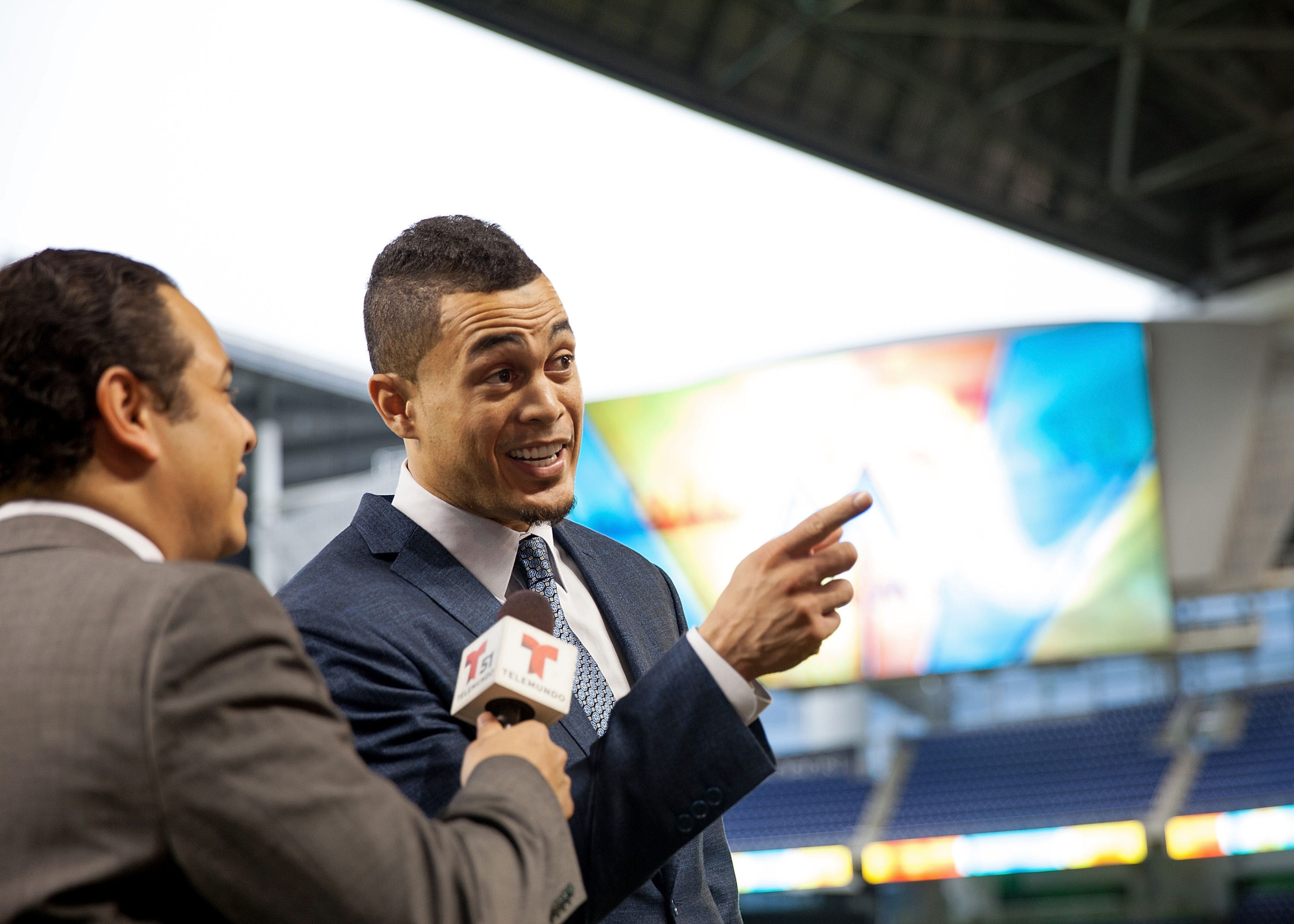 Signing MVP runner-up Giancarlo Stanton to a record contract has the Marlins pointed toward the future. Signing MVP runner-up Giancarlo Stanton to a record contract has the Marlins pointed toward the future.