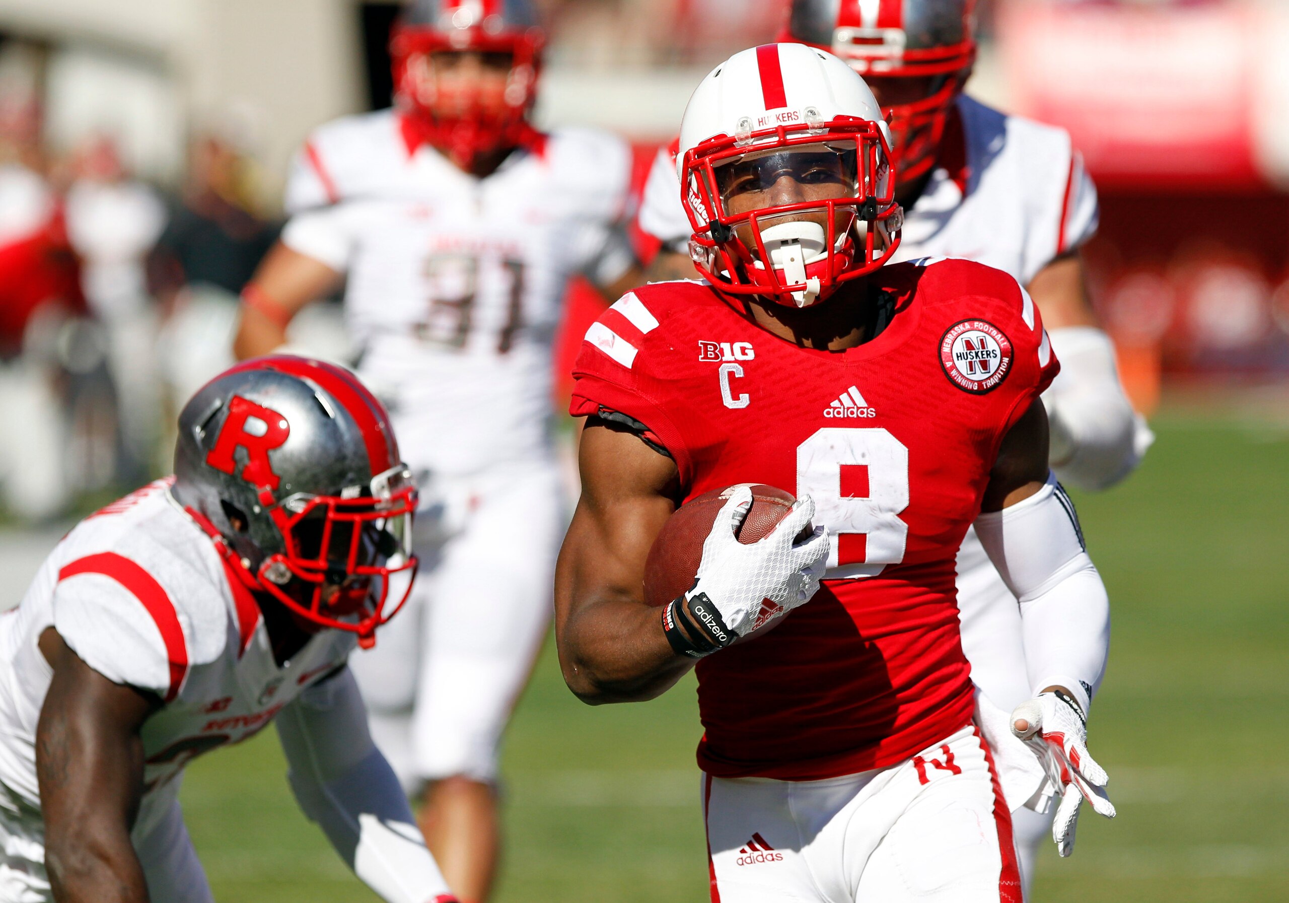 Nebraska senior running back Ameer Abdullah against Rutgers on Oct. 25.