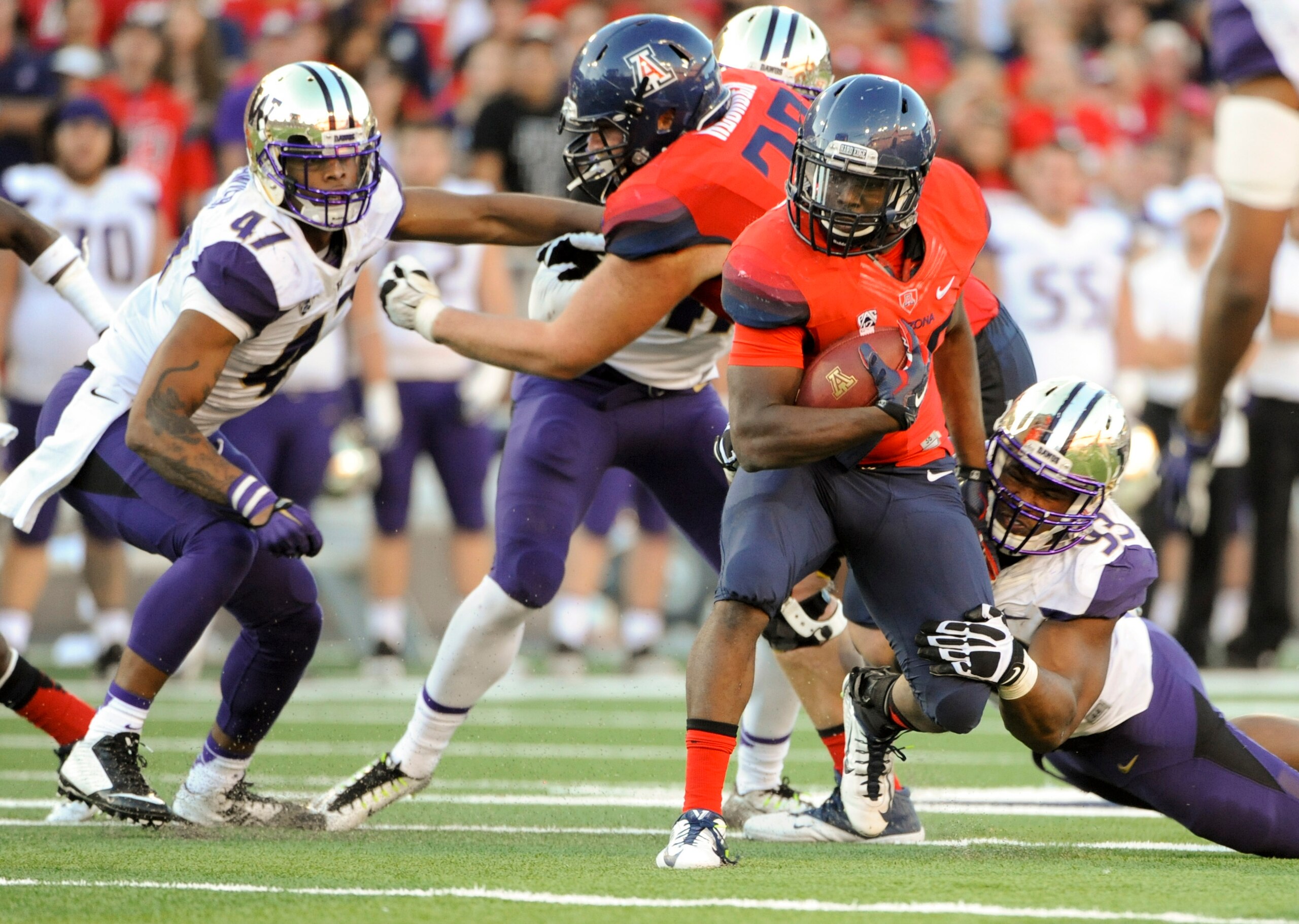 Arizona freshman running back Nick Wilson against Washington on Nov. 15.