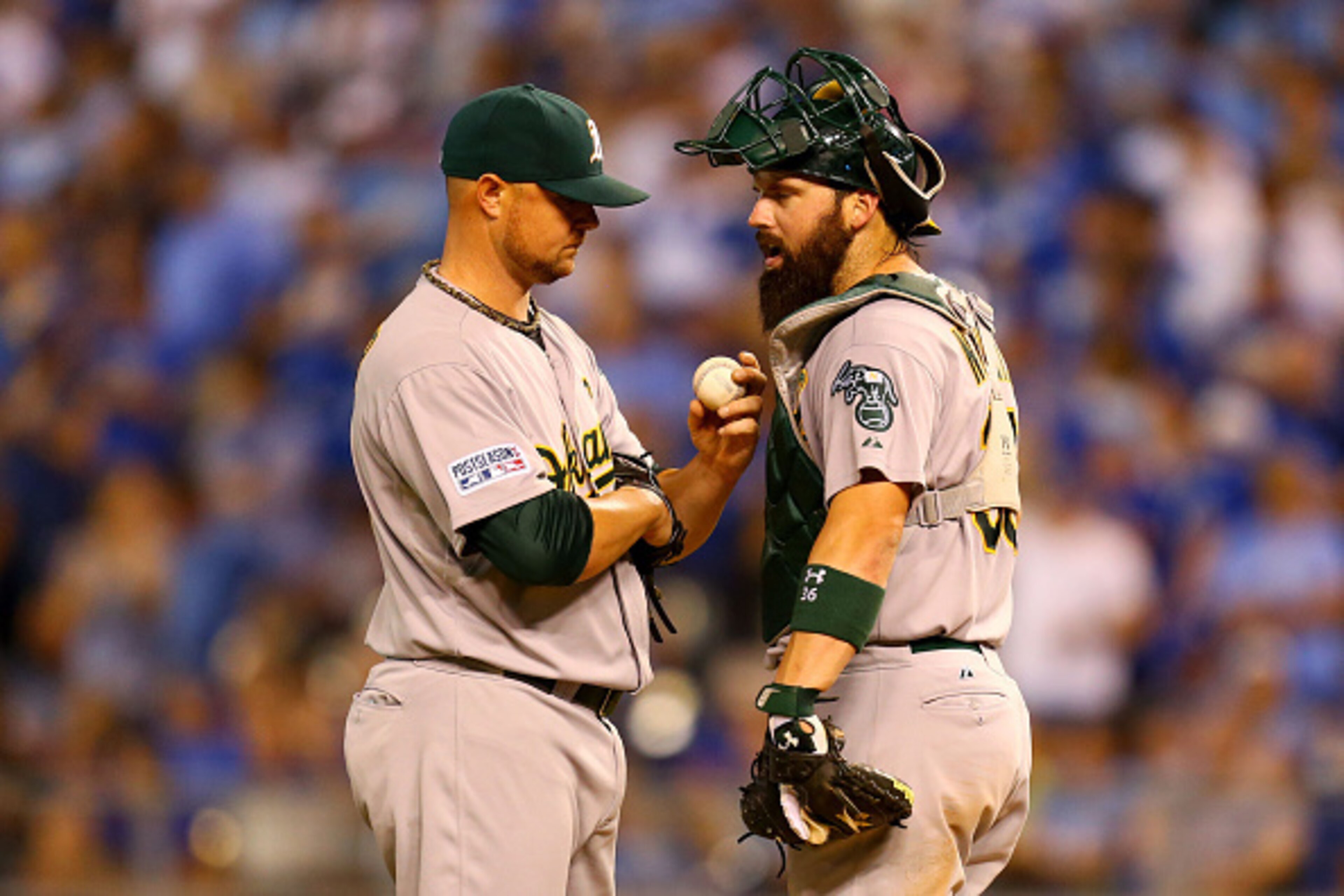 In the A's final game of 2014, Jon Lester pitched to Geovany Soto. Don't expect that to happen again.