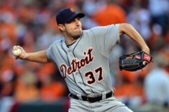 Max Scherzer's name has surfaced as a potential replacement if Washington deals Jordan Zimmermann.