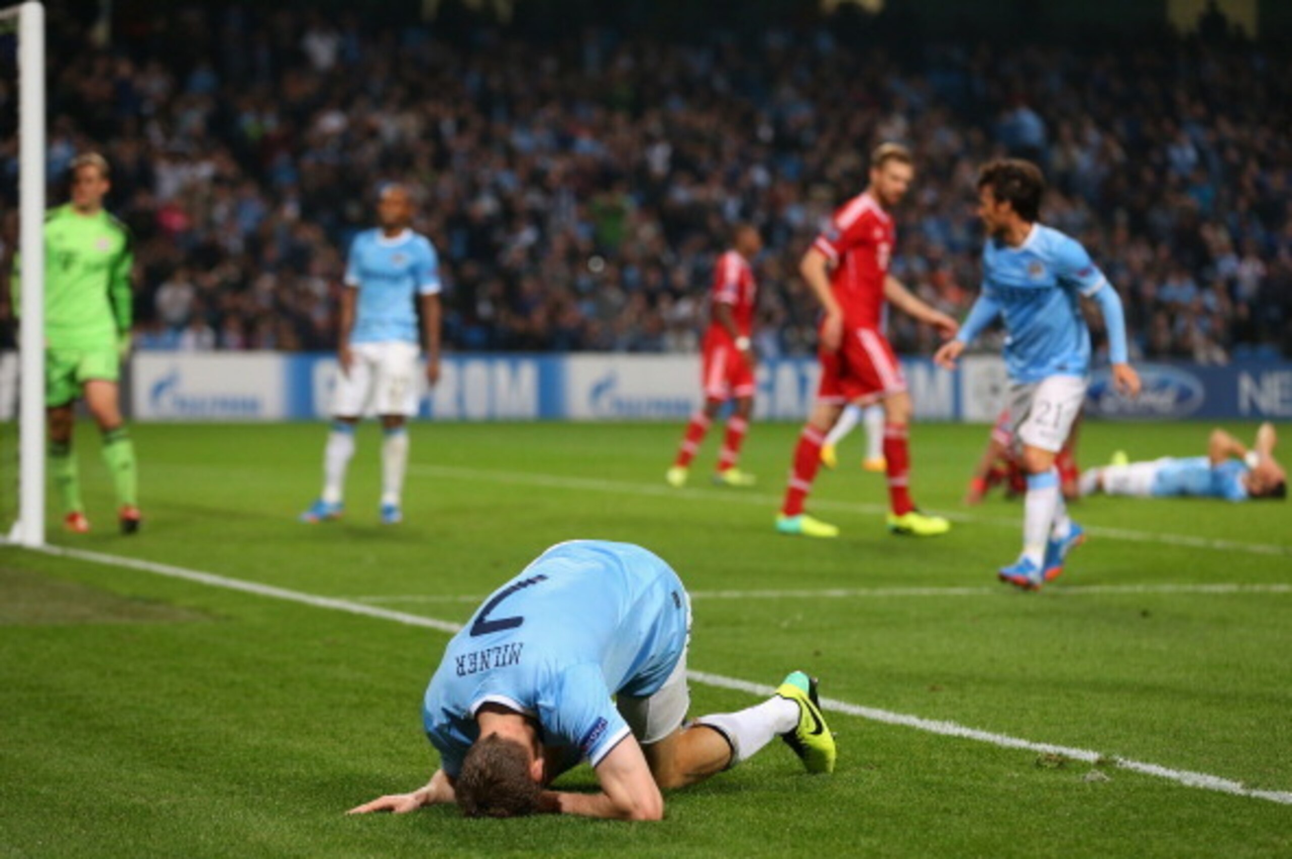 City will have to keep their heads up against Bayern if they are to pull off an upset at the Etihad.