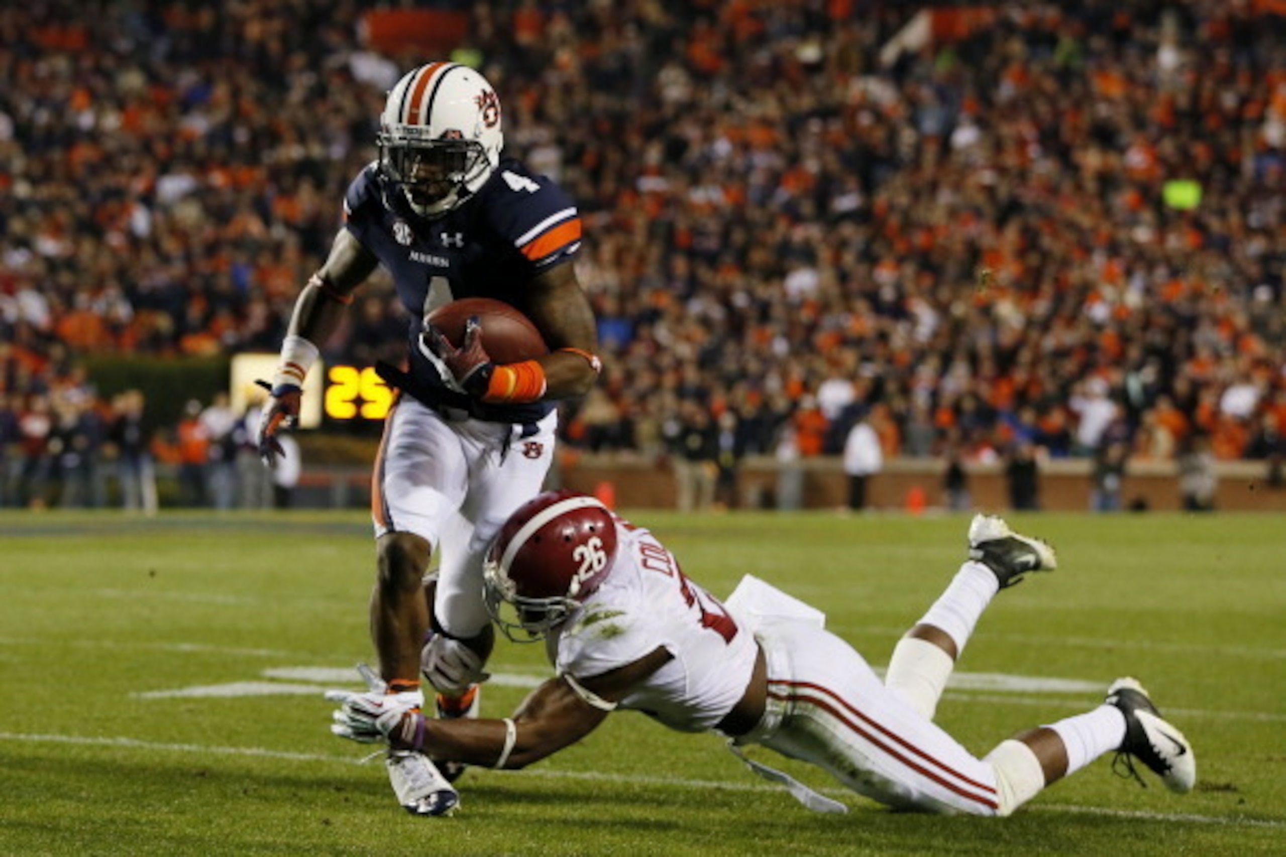 Auburn WR Quan Bray and Alabama S Landon Collins Auburn WR Quan Bray and Alabama S Landon Collins