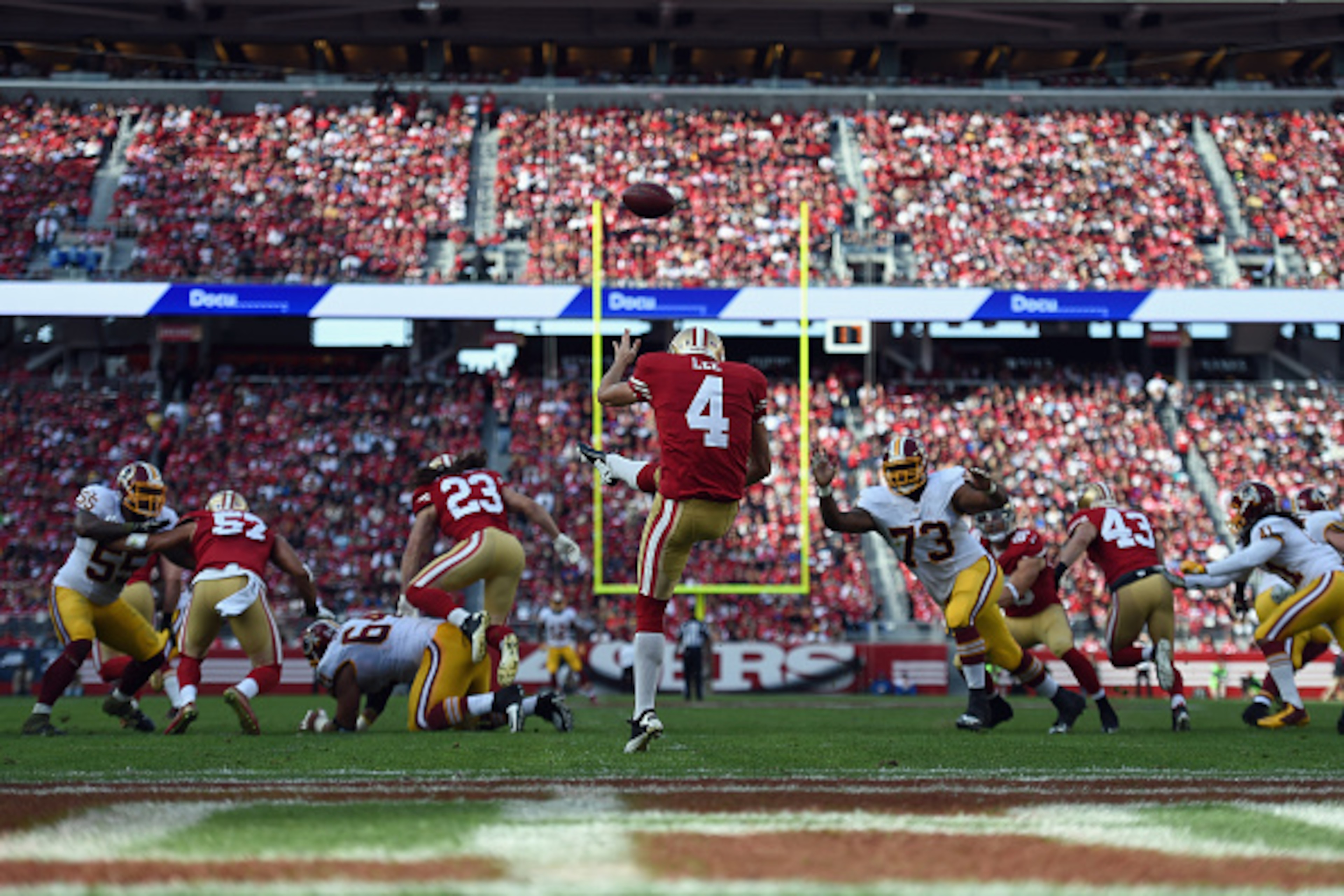 San Francisco needed a lot out of punter Andy Lee in Sunday's win.
