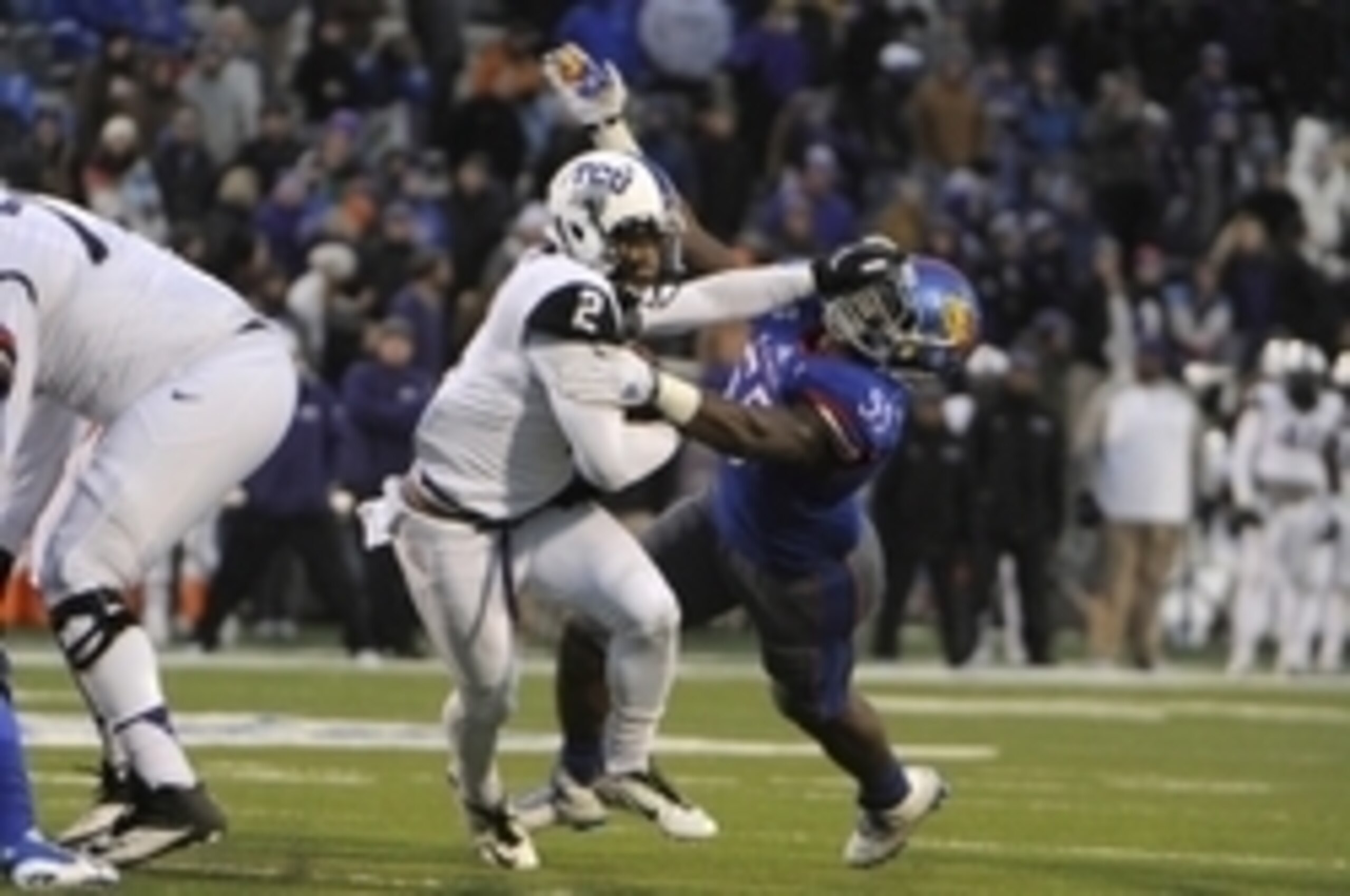 The Longhorns will need to follow Kansas' lead and keep pressure on Trevone Boykin. The Longhorns will need to follow Kansas' lead and keep pressure on Trevone Boykin.