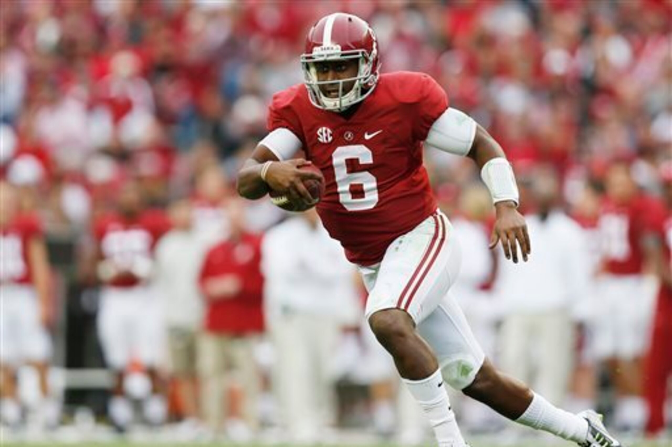 Blake Sims and Alabama are in position to make the College Football Playoff. Blake Sims and Alabama are in position to make the College Football Playoff.