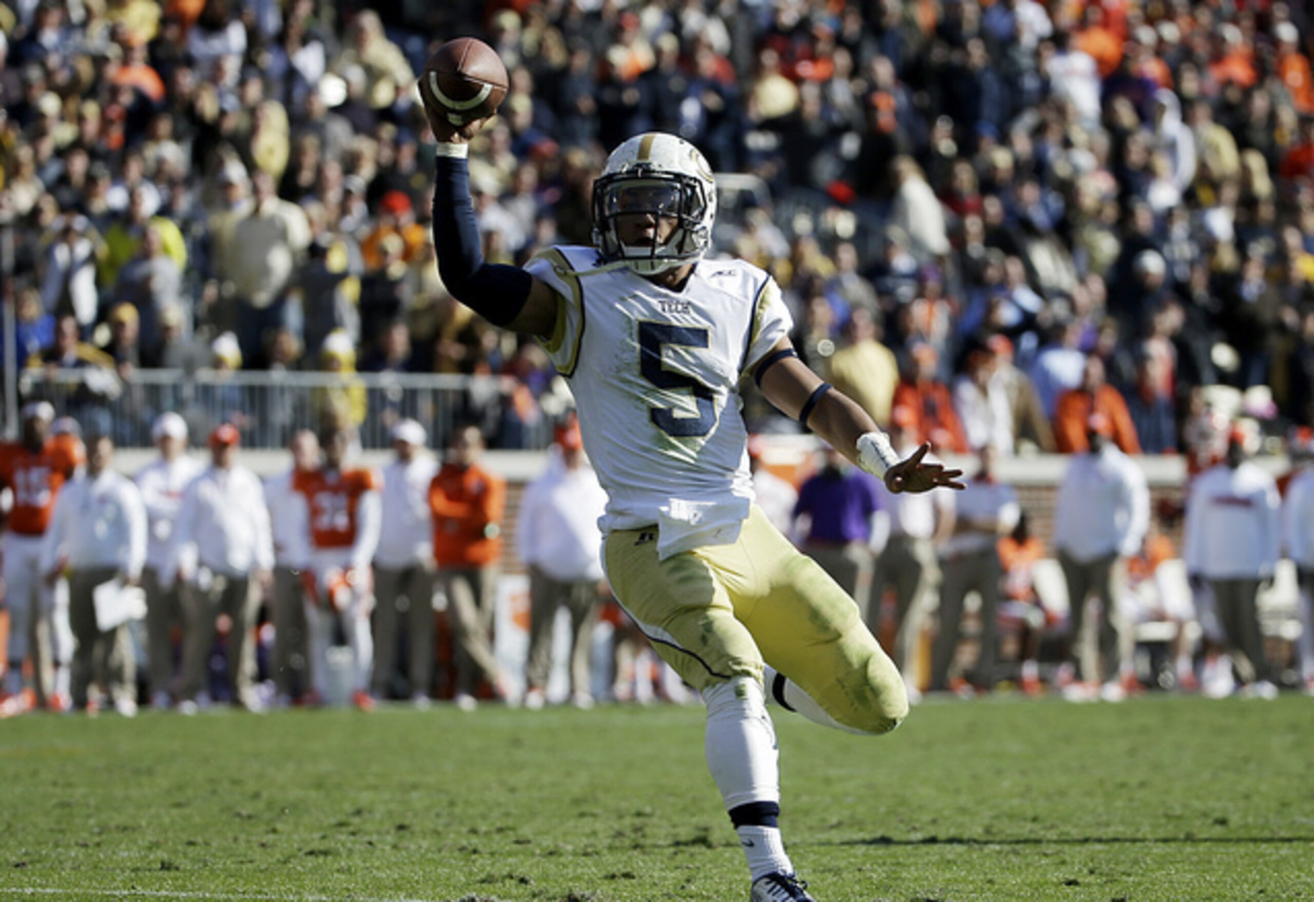 Justin Thomas has proved highly capable as Georgia Tech's starting quarterback this fall. Justin Thomas has proved highly capable as Georgia Tech's starting quarterback this fall.