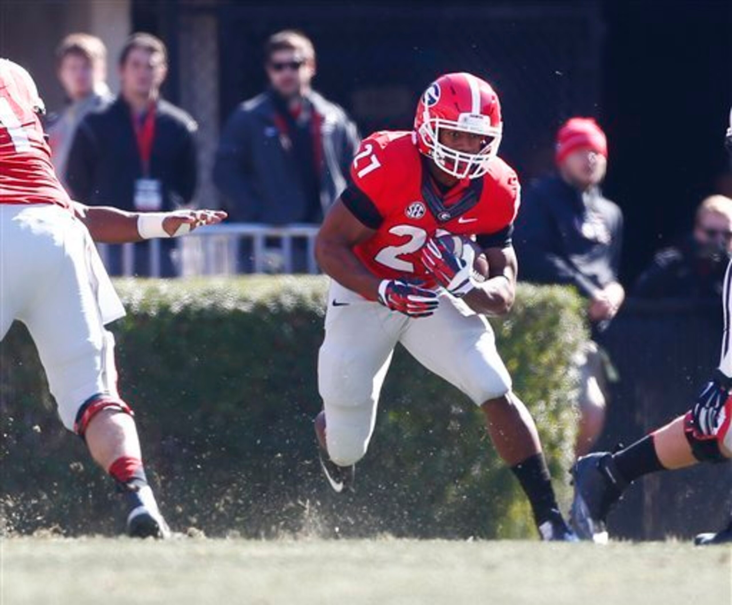 Nick Chubb has cushioned the blow from Todd Gurley's absences this fall. Nick Chubb has cushioned the blow from Todd Gurley's absences this fall.