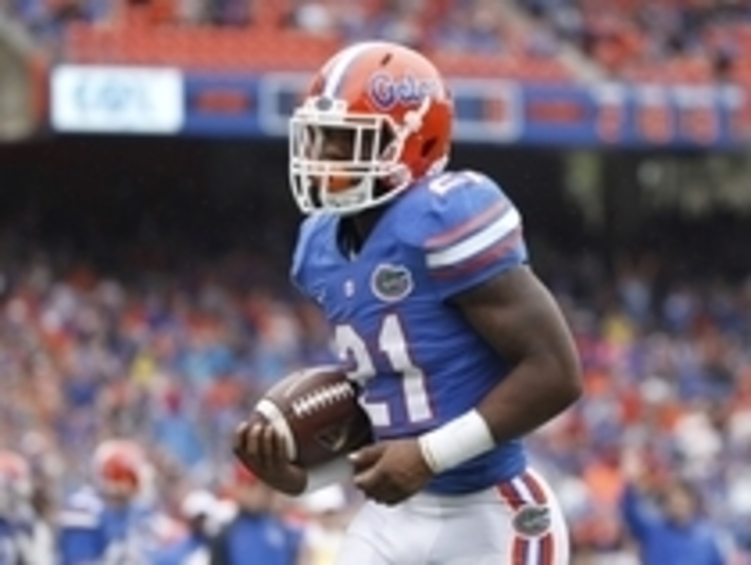 Kelvin Taylor has six rushing TDs for the Gators.