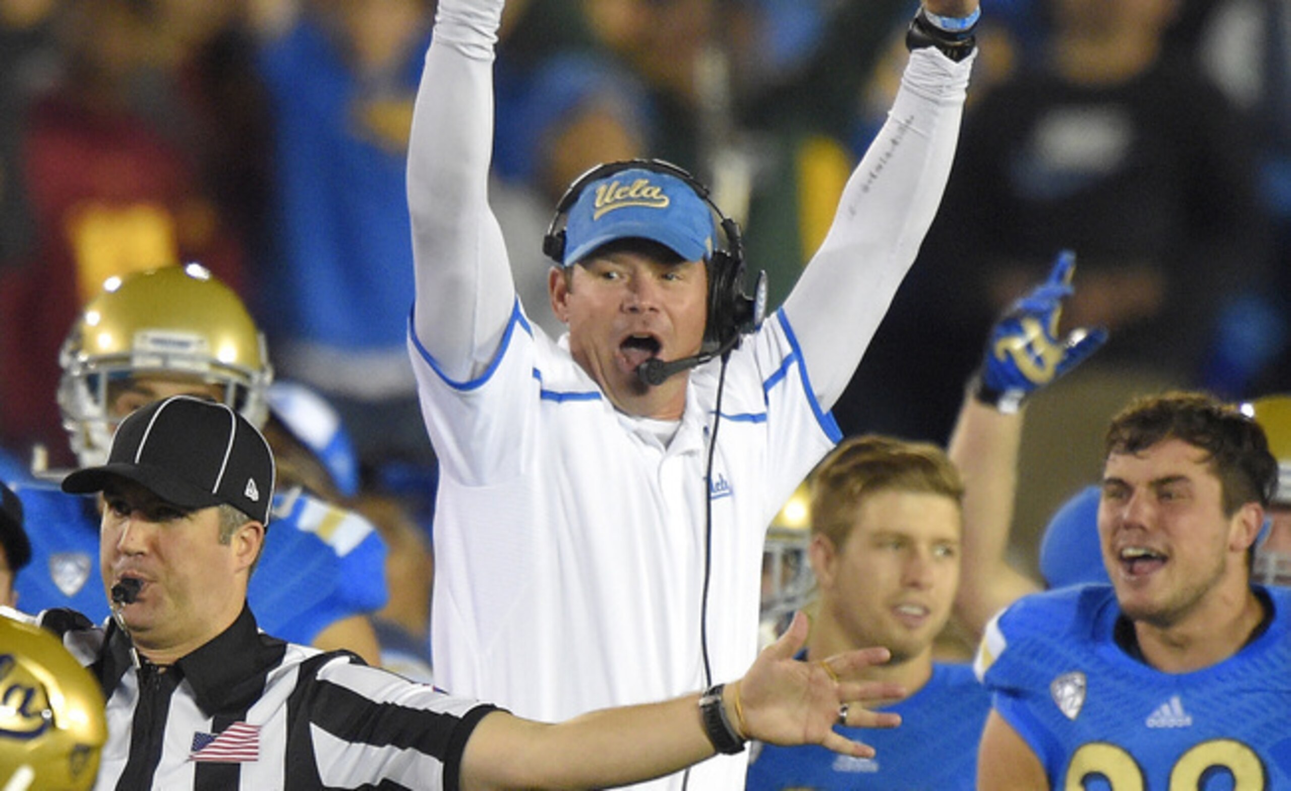 UCLA head coach Jim Mora...