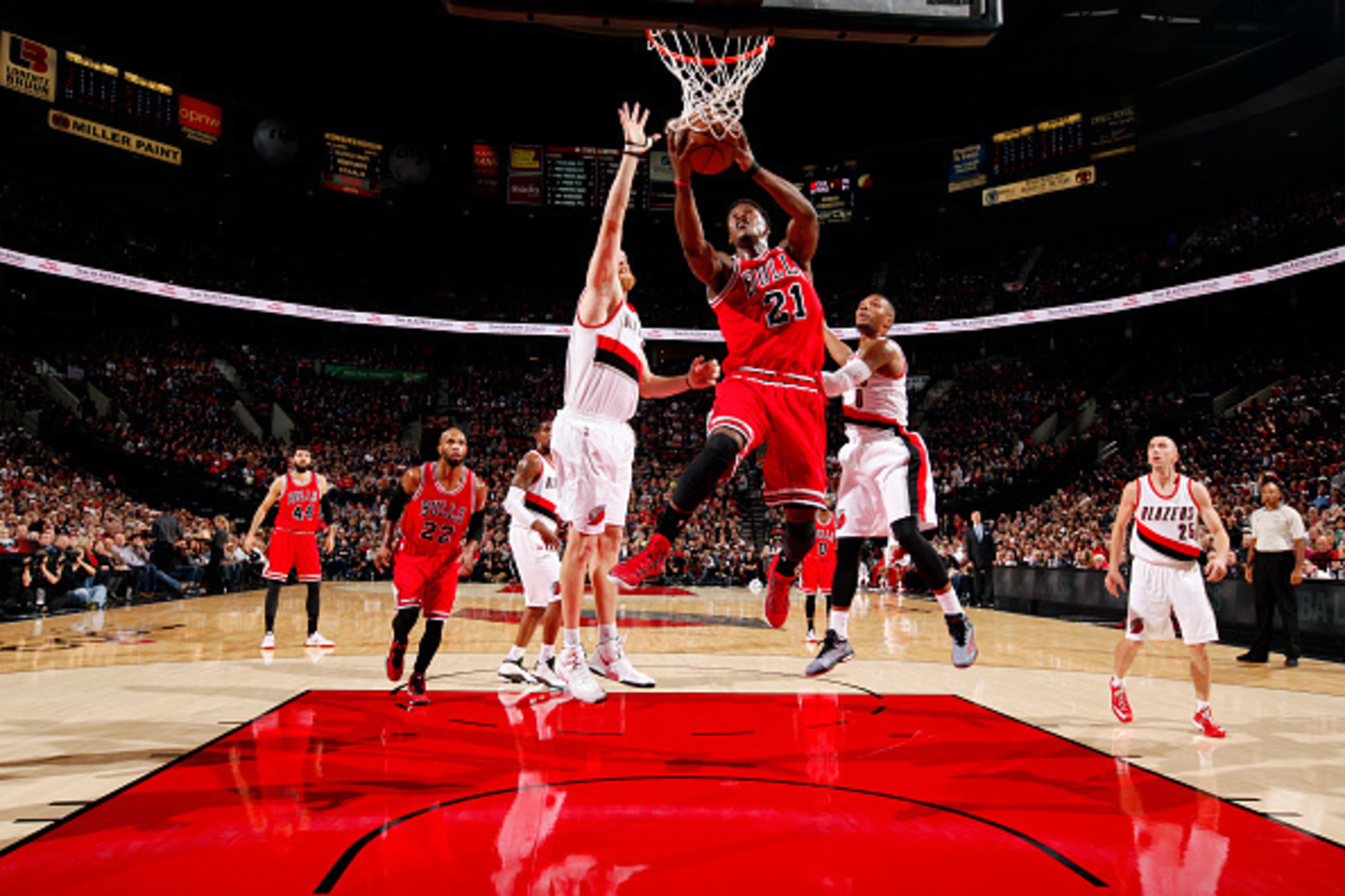 The Bulls lost a player and the game in their November 21 game against the Blazers.
