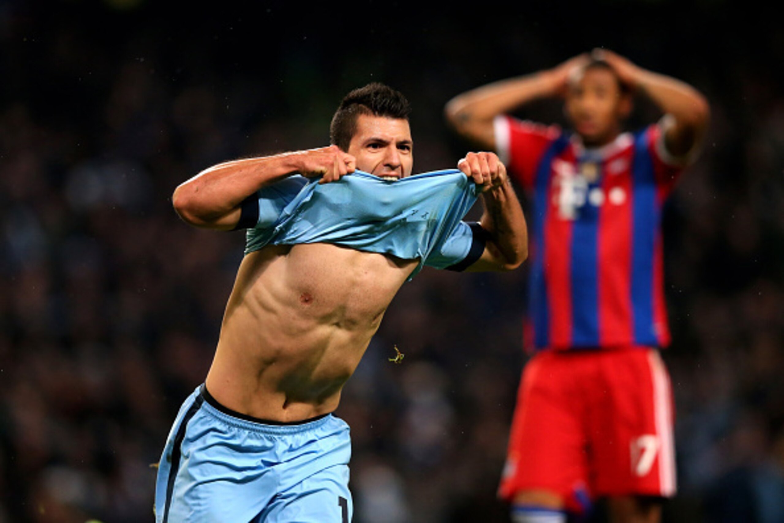 Boateng has his head in his hands after making the mistake which allowed Aguero to score Man City's winner. Boateng has his head in his hands after making the mistake which allowed Aguero to score Man City's winner.