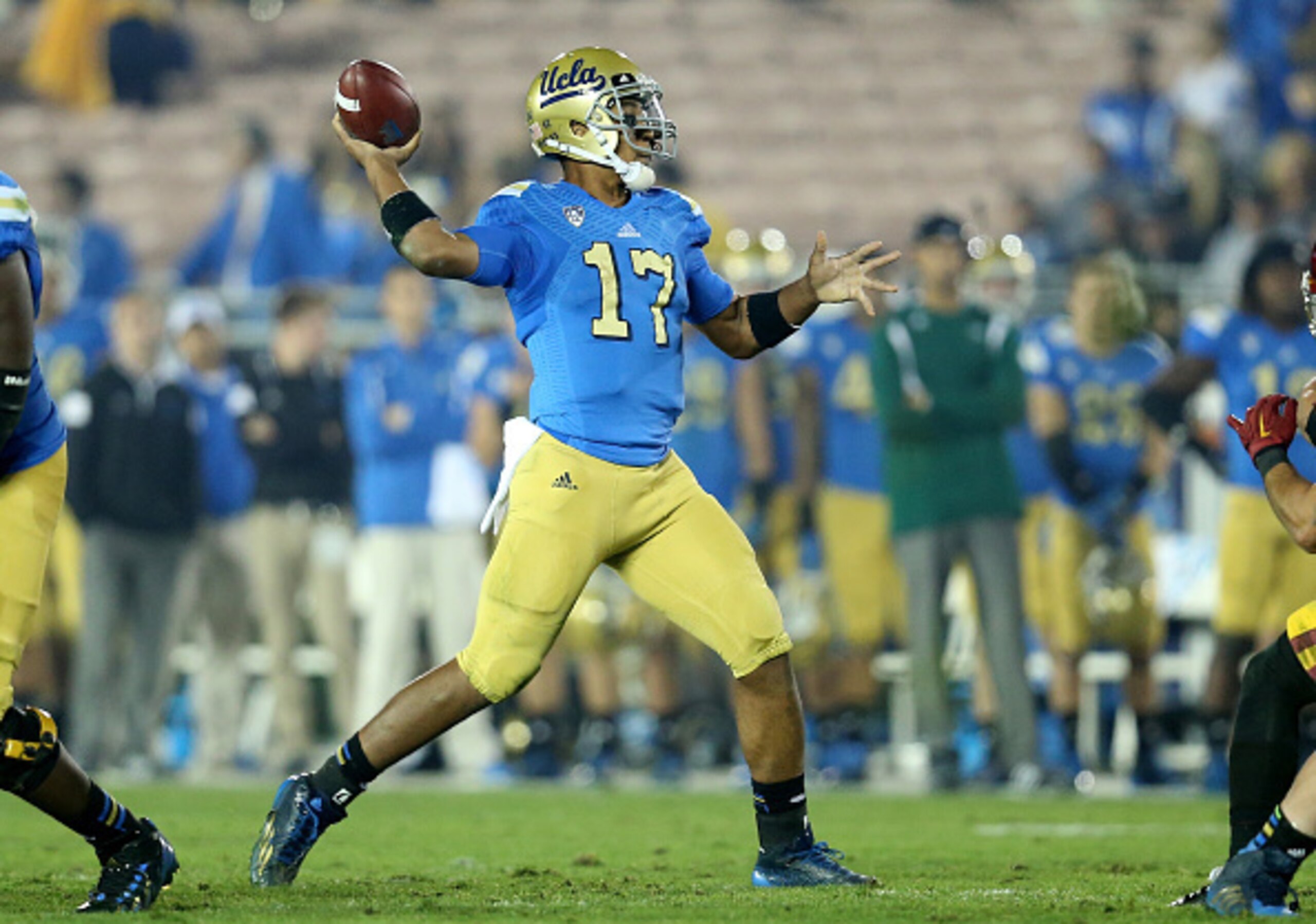 Hundley looking to stretch the field vertically.