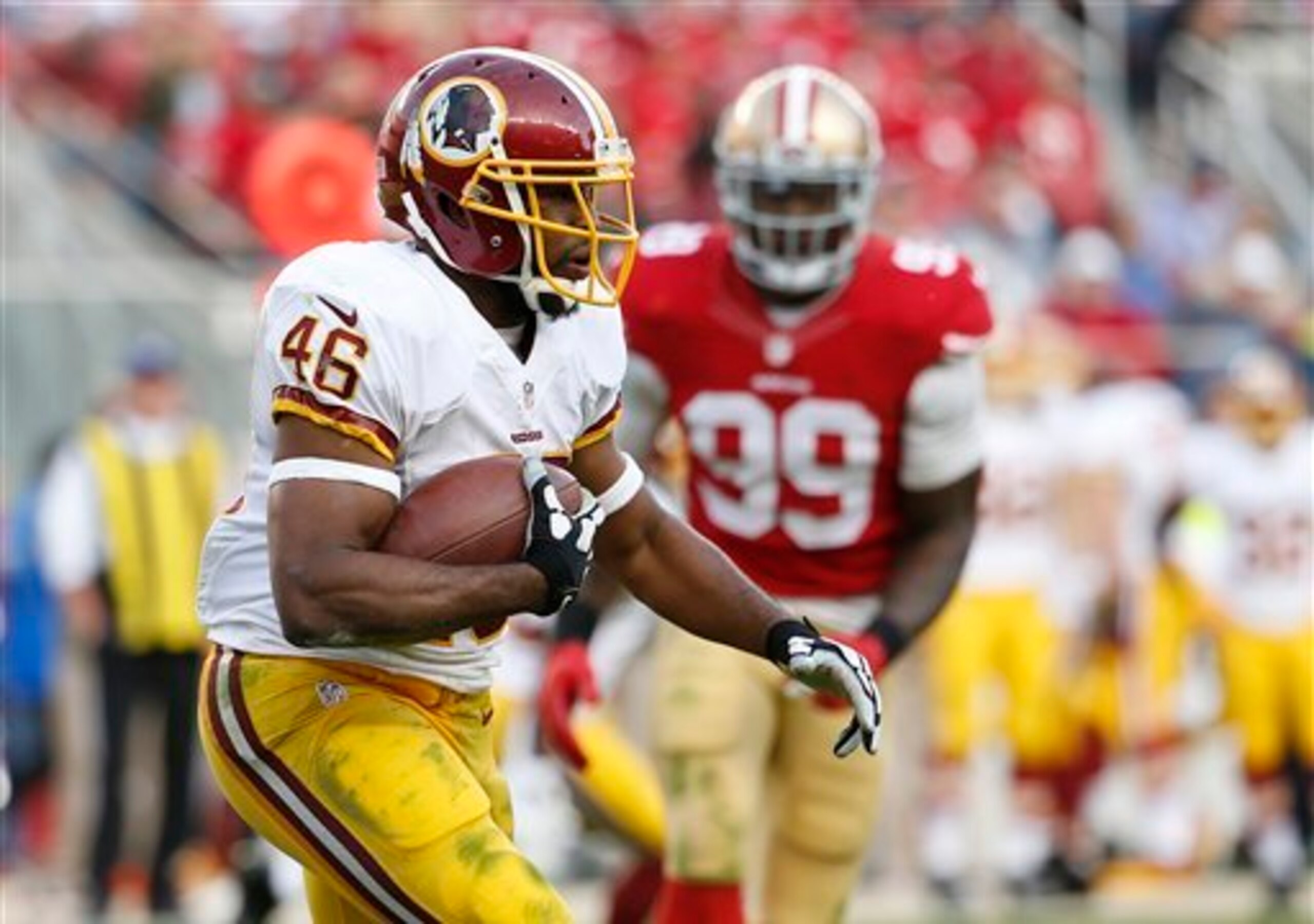 Alfred Morris is in for a lousy day at the office.