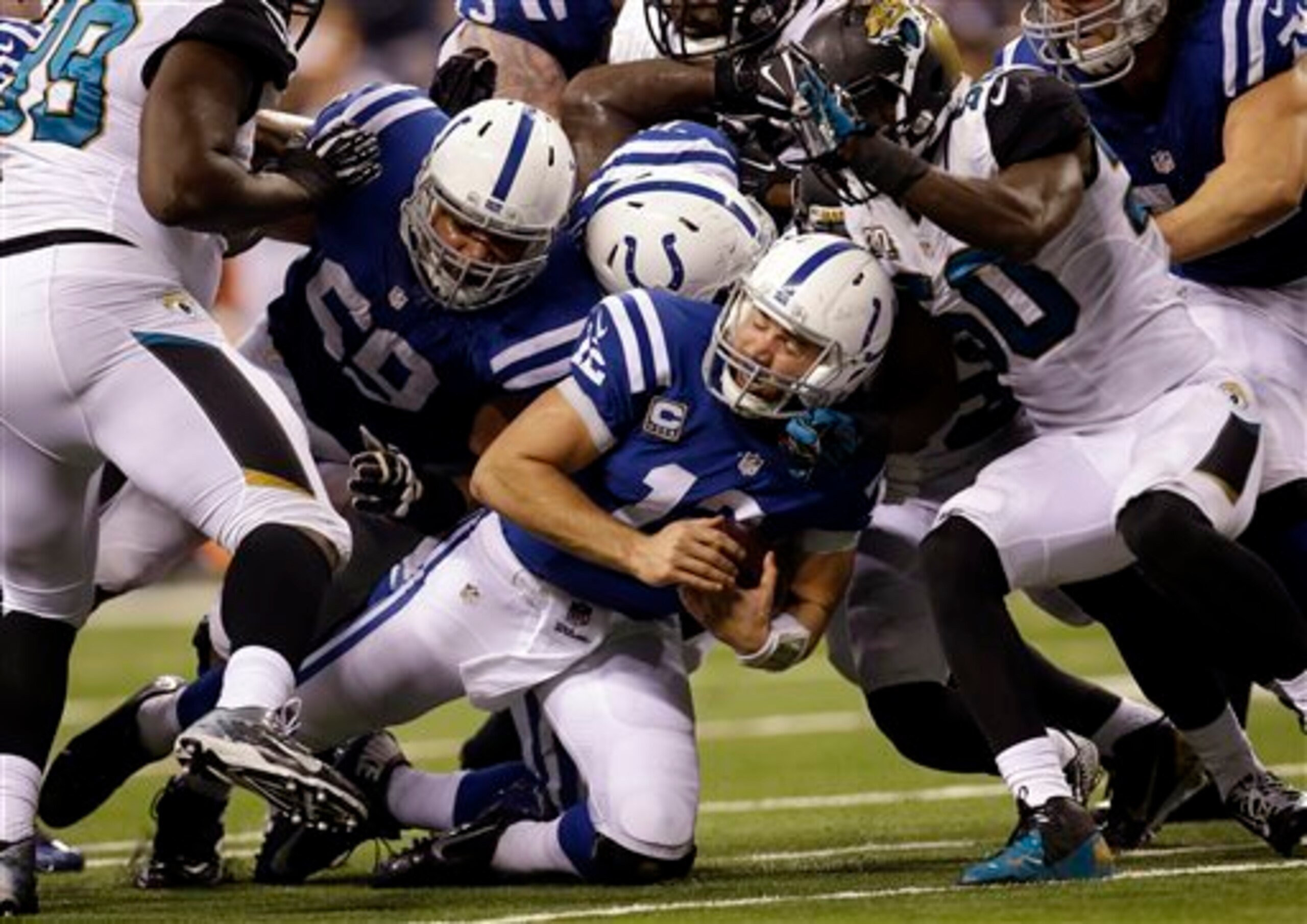 Luck has been taking a beating this season.