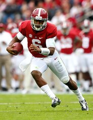 Alabama senior quarterback Blake Sims against Western Carolina on Nov. 22.