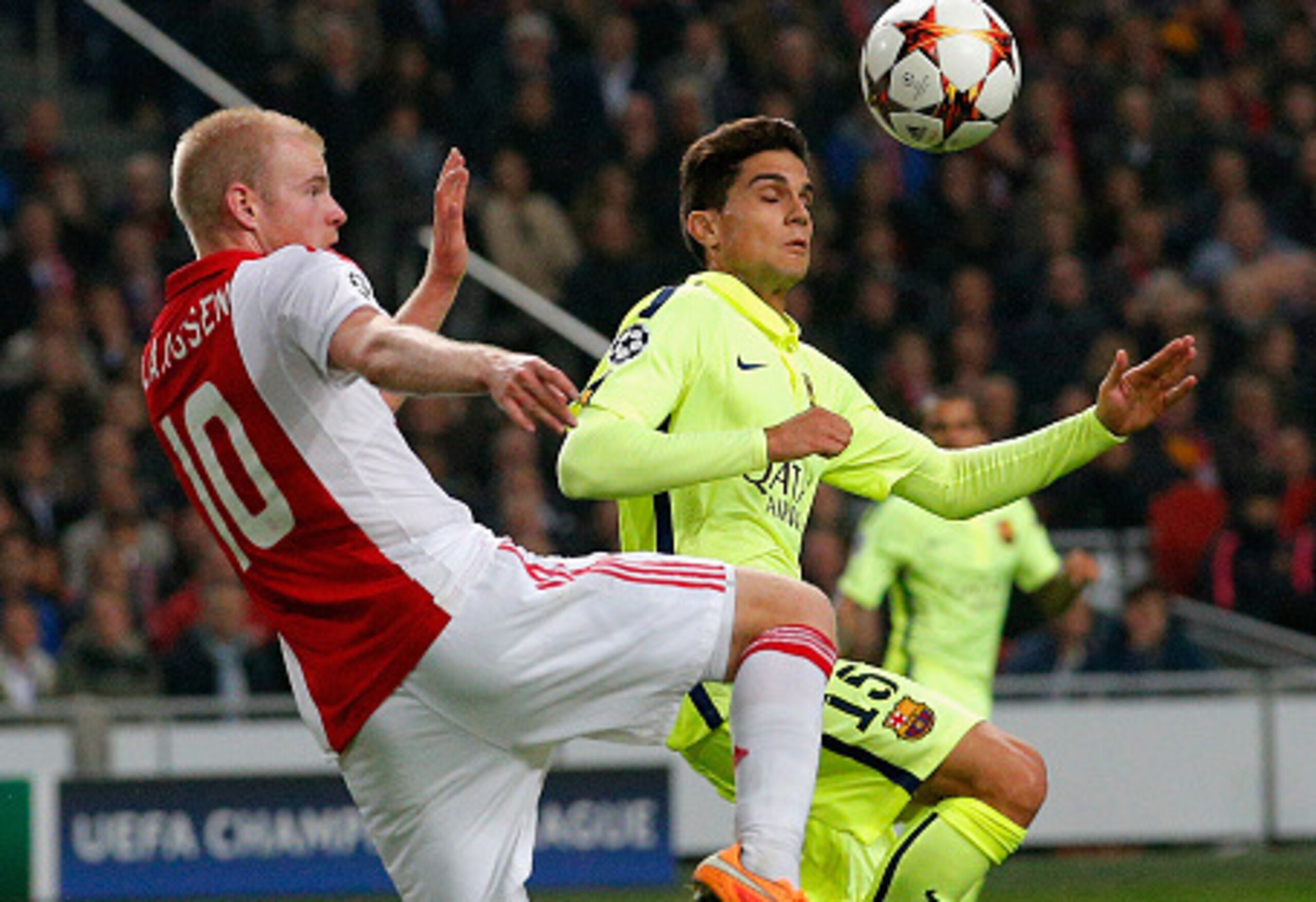 Marc Bartra's persistence paid off in the Ajax game.