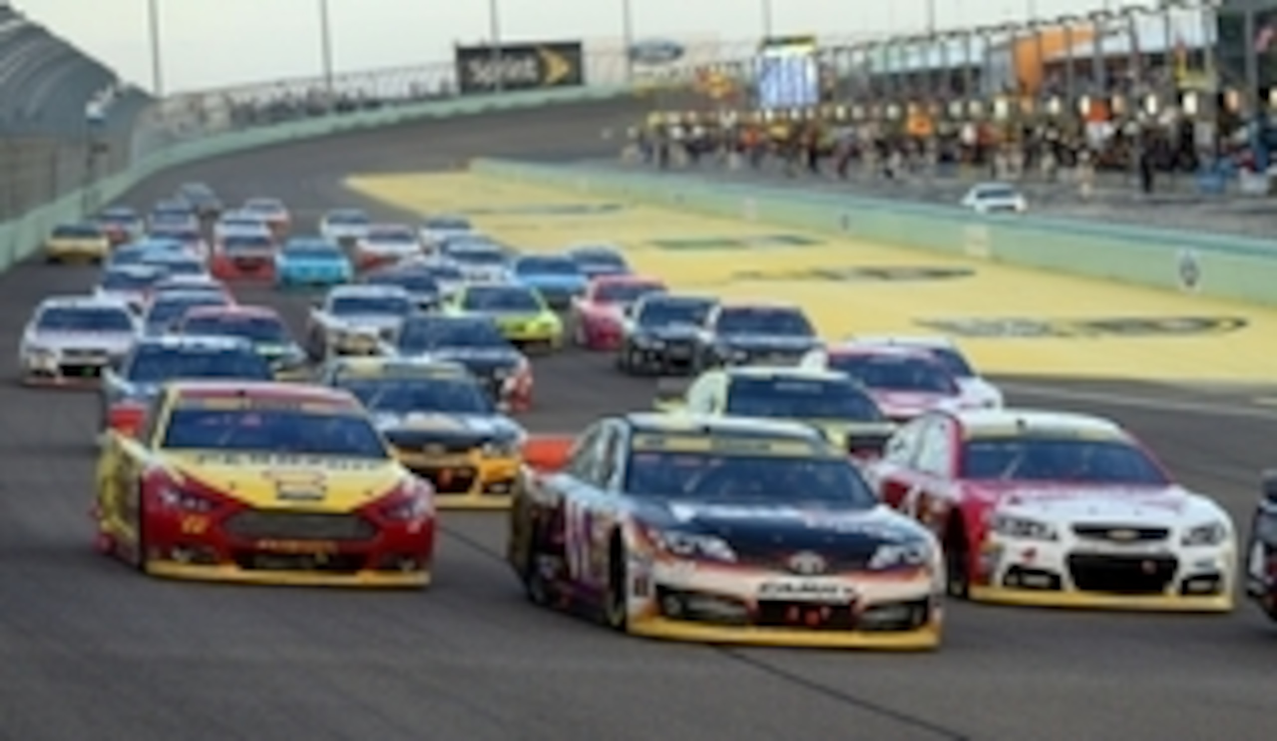 Sprint Cup action at Homestead-Miami Speedway