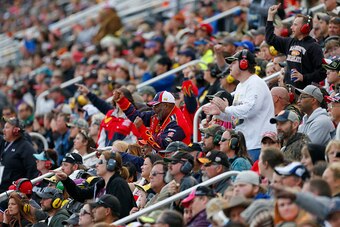 Full grandstands at Texas Motor Speedway Sprint Cup race
