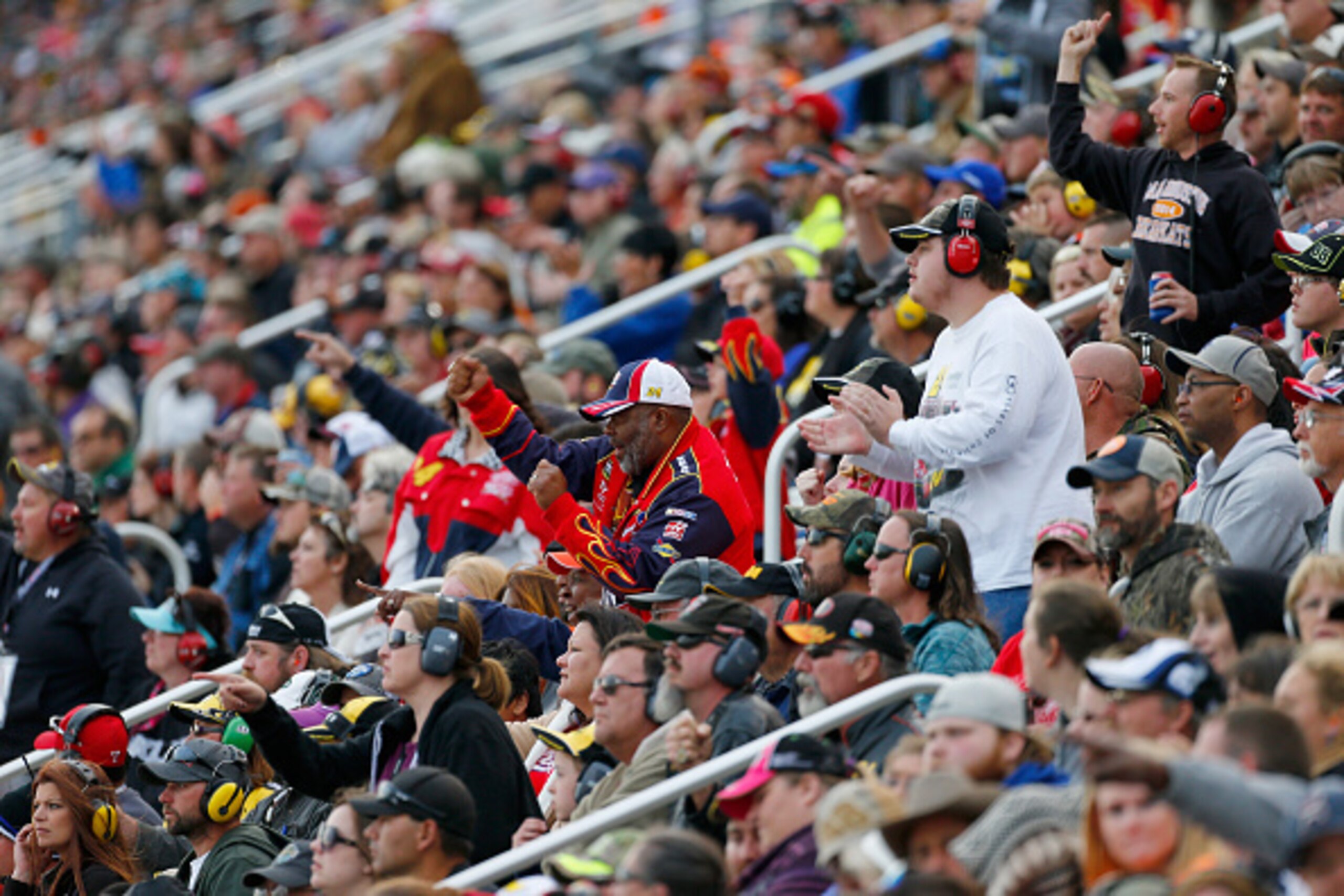 Full grandstands at Texas Motor Speedway Sprint Cup race