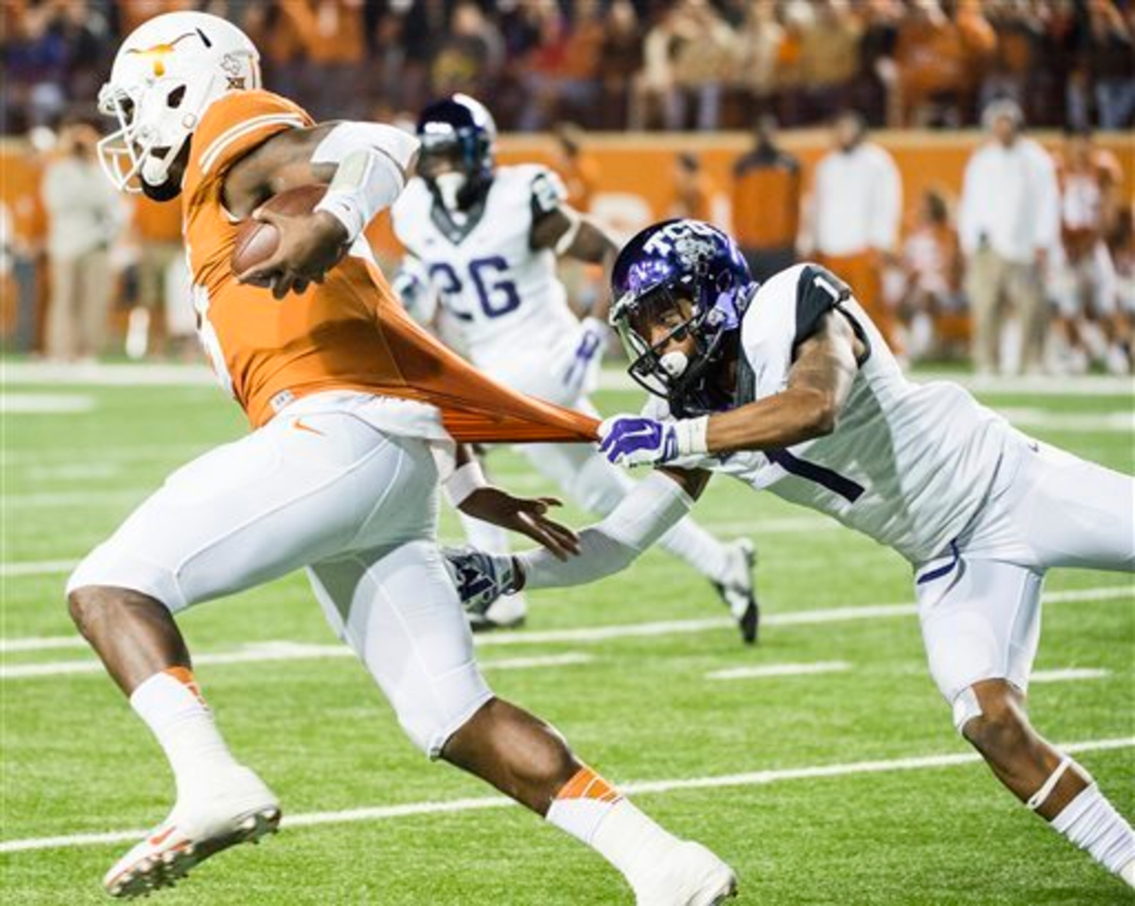 Tyrone Swoopes' inconsistent play has torpedoed Texas in blowout losses.