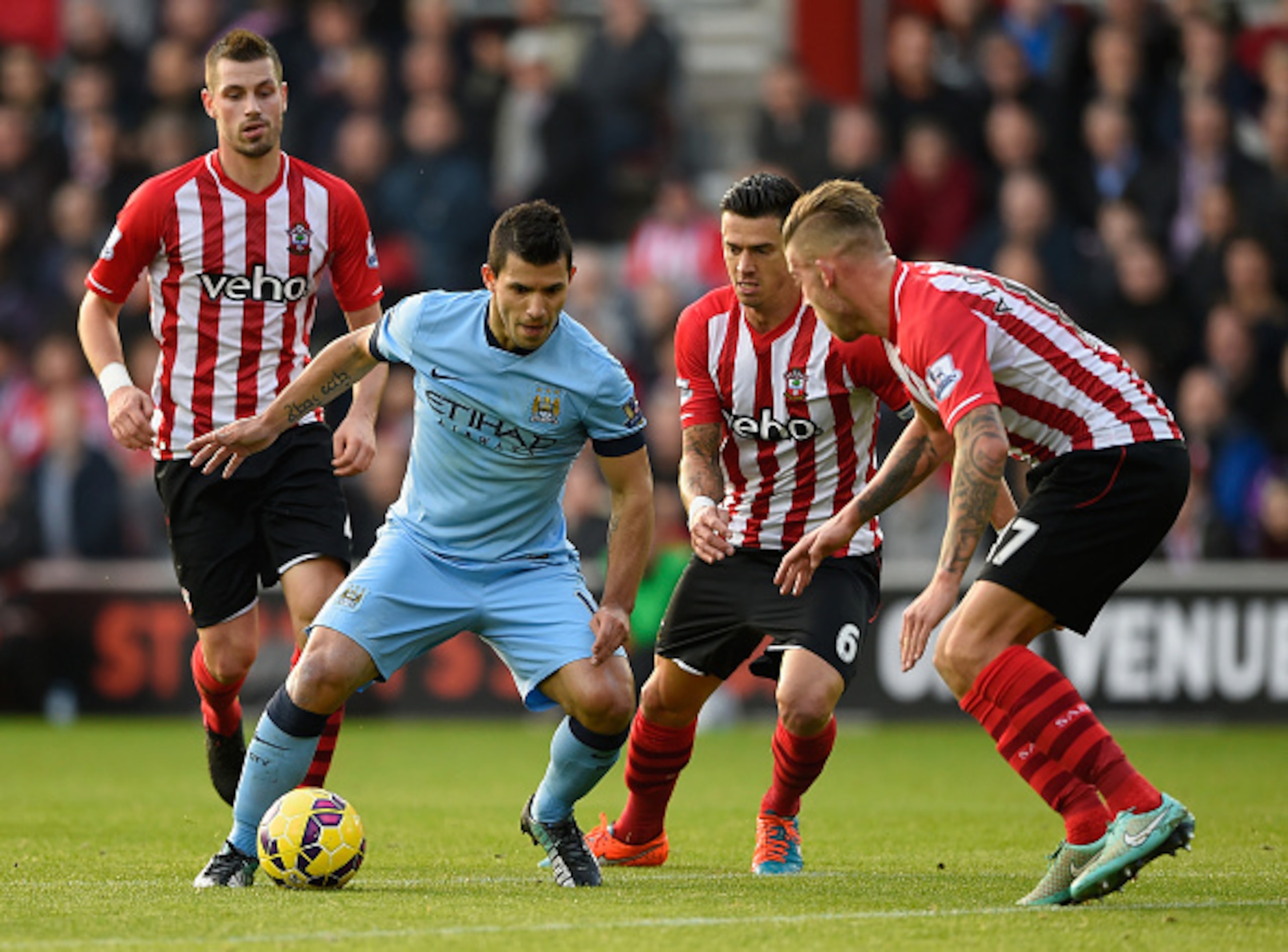 CIty dismantled Southampton even without a goal from Aguero.