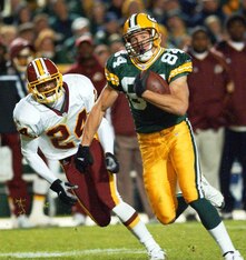 The Packers beat the Redskins in a very emotional game.