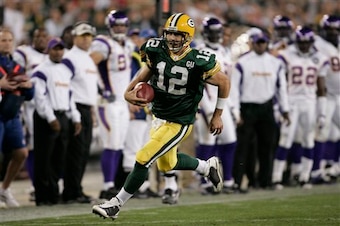 Aaron Rodgers made his first start as Packers' QB on Monday Night Football.