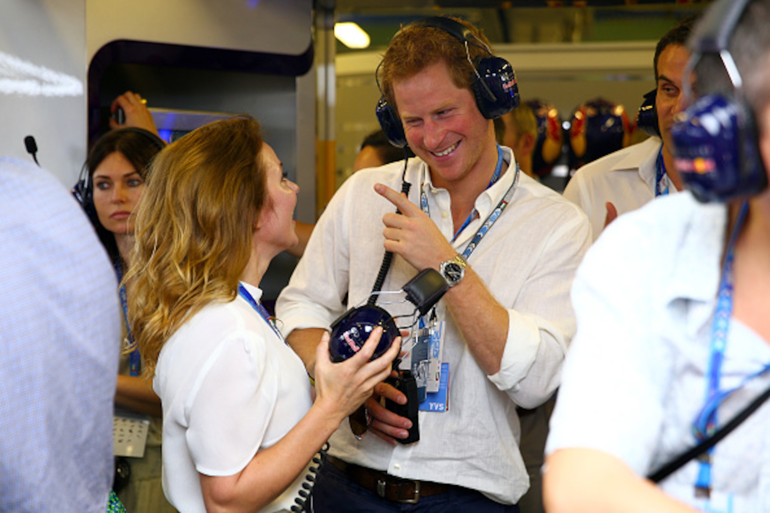 Prince Harry at the Abu Dhabi Grand Prix.