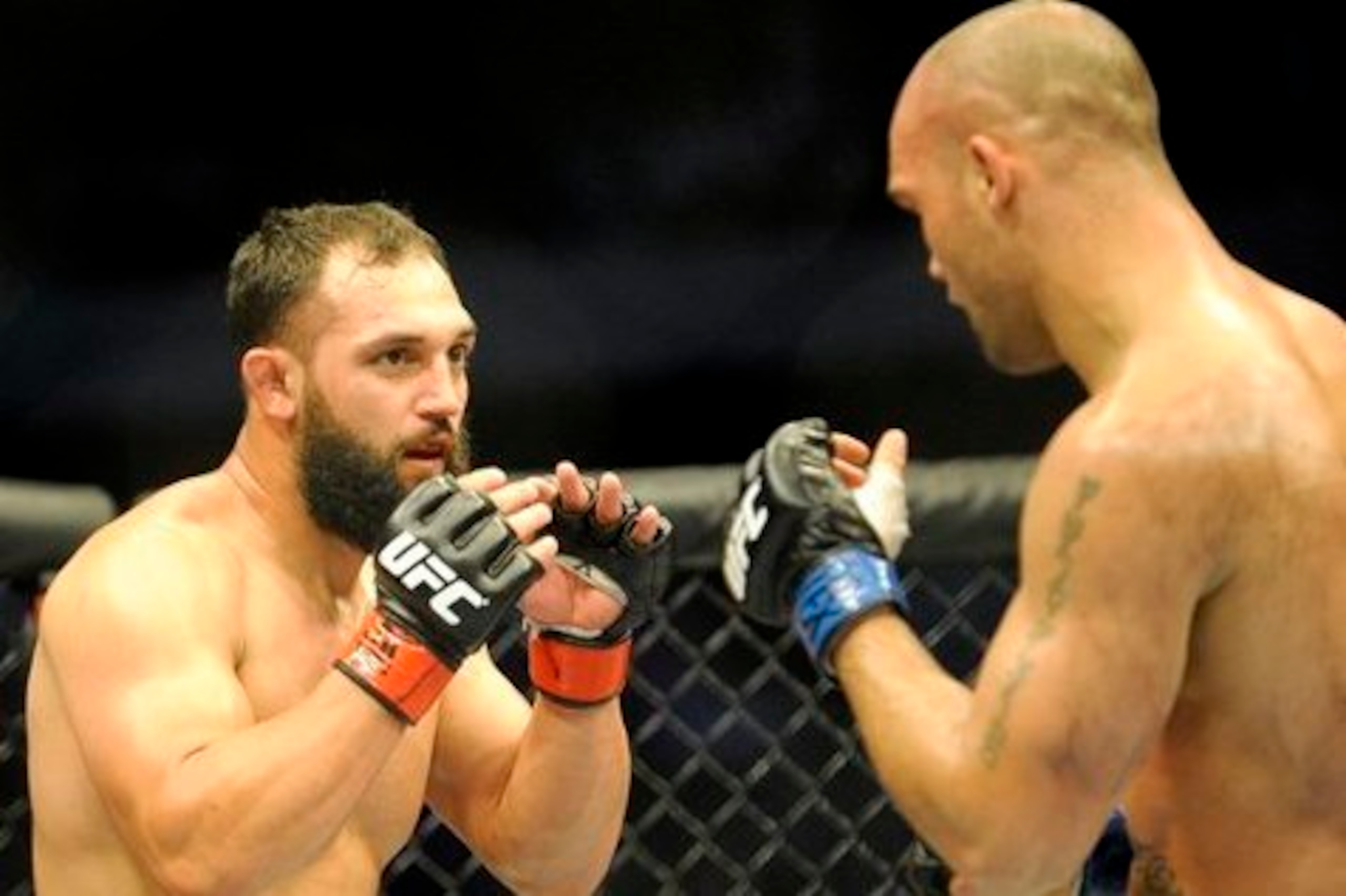 Johny Hendricks (left) and Robbie Lawler fought for the first time earlier in 2014.