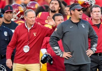 Steve Sarkisian had an up-and-down season as USC's head coach.