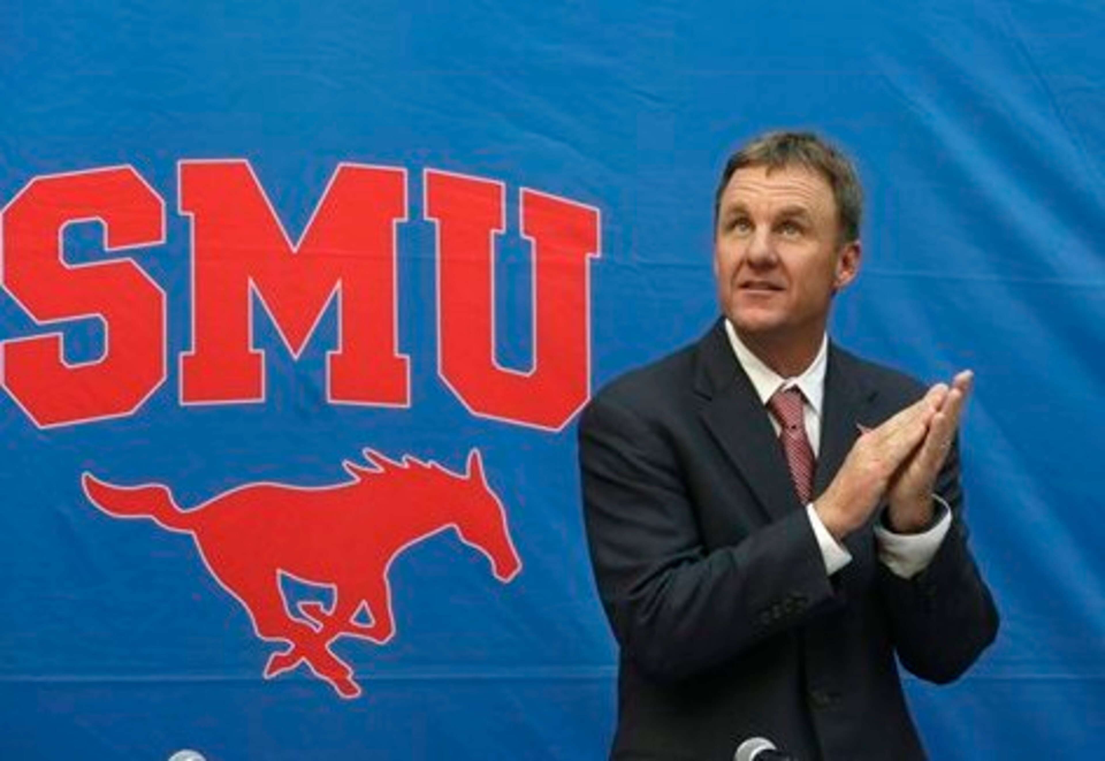 Morris was introduced as the head coach at SMU on Monday. Morris was introduced as the head coach at SMU on Monday.