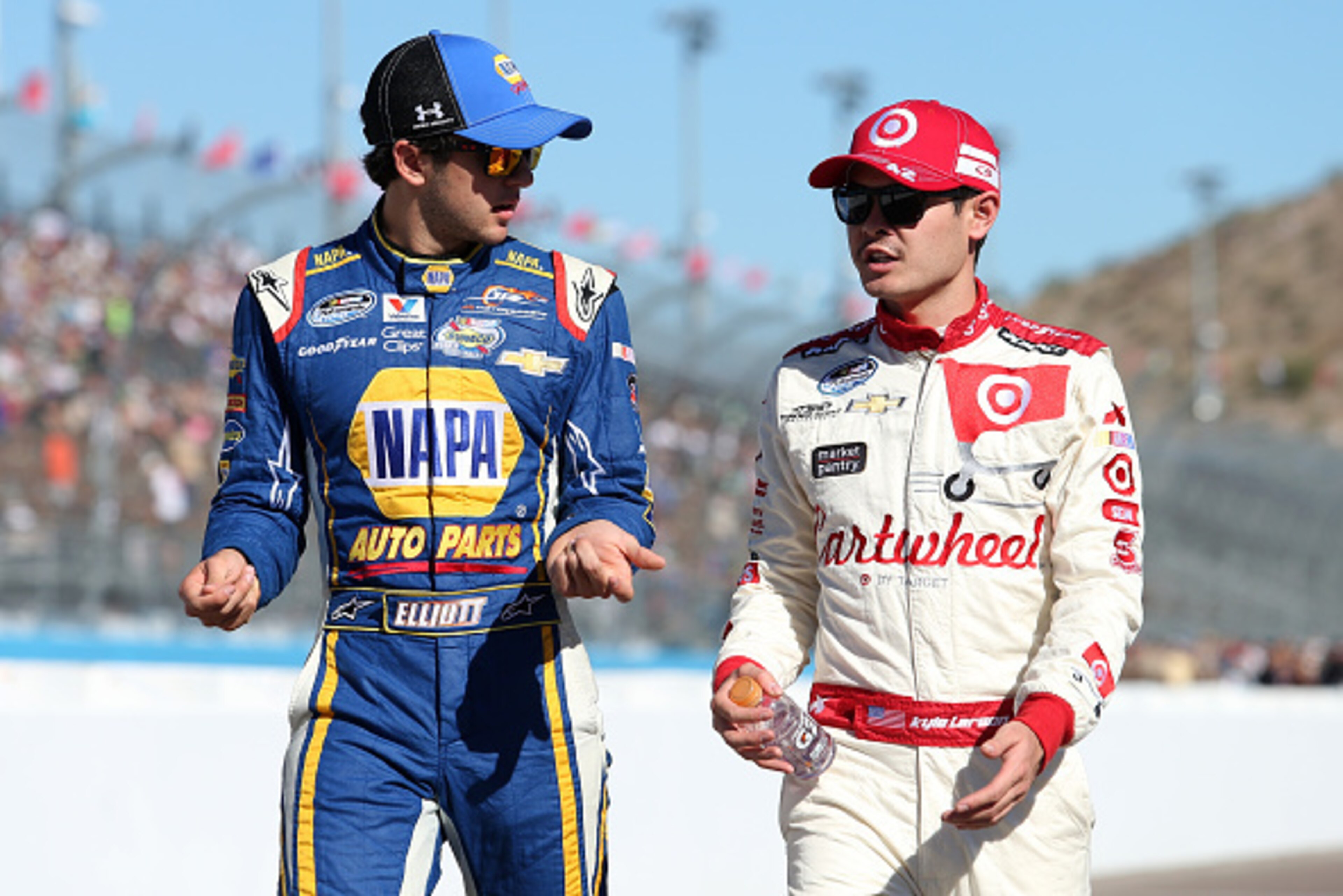 Chase Elliott (left) and Kyle Larson (right) are considered two of the top young guns in NASCAR. Chase Elliott (left) and Kyle Larson (right) are considered two of the top young guns in NASCAR.