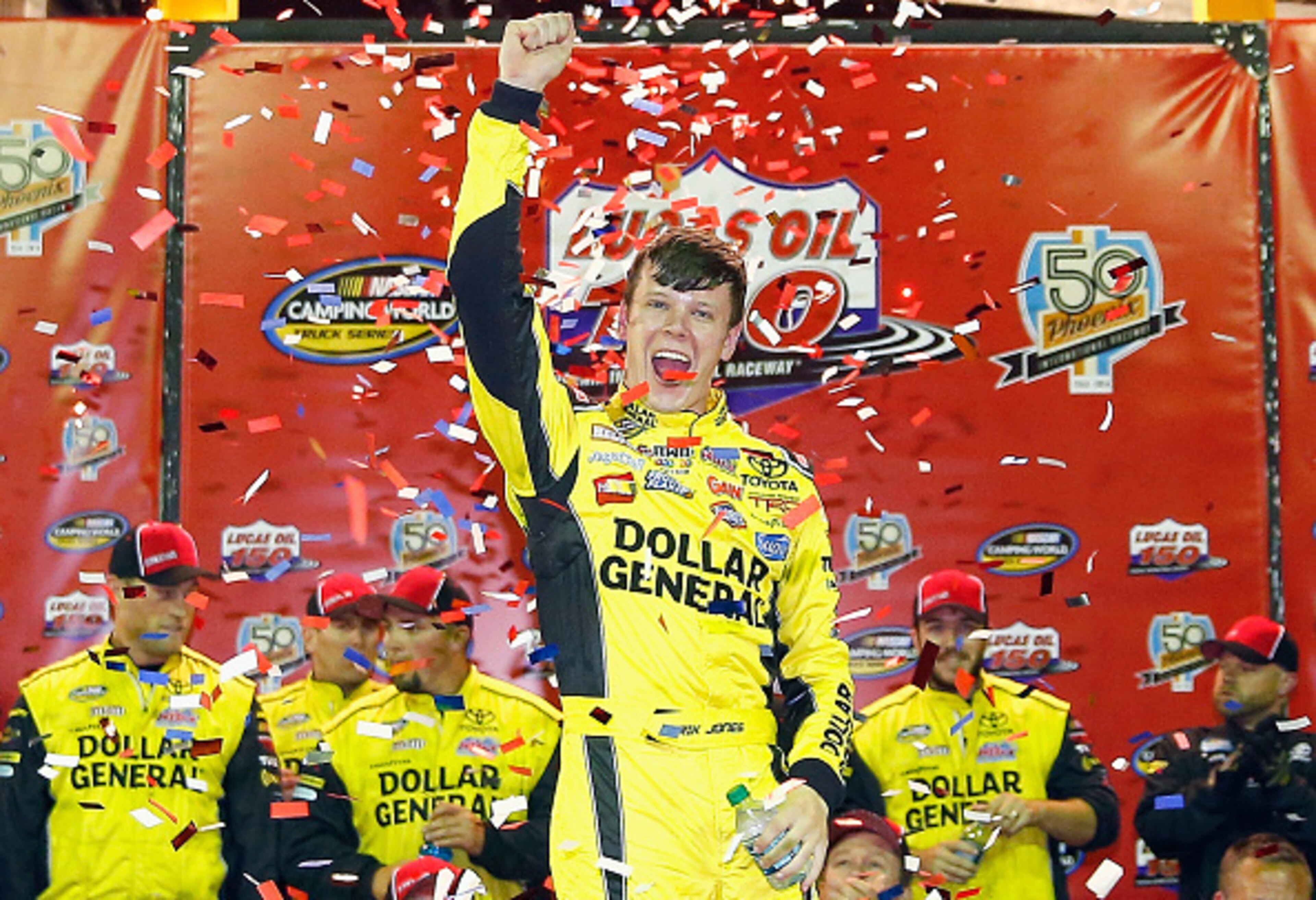 Erik Jones burst onto the scene with three Camping World Truck Series wins in 2014. Erik Jones burst onto the scene with three Camping World Truck Series wins in 2014.