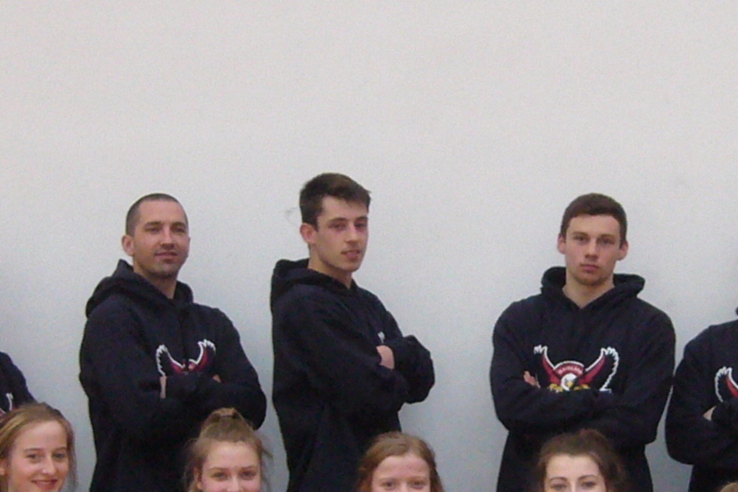 Hibbard (middle), alongside Mark Dickel (left) and Josh Petermann (right).