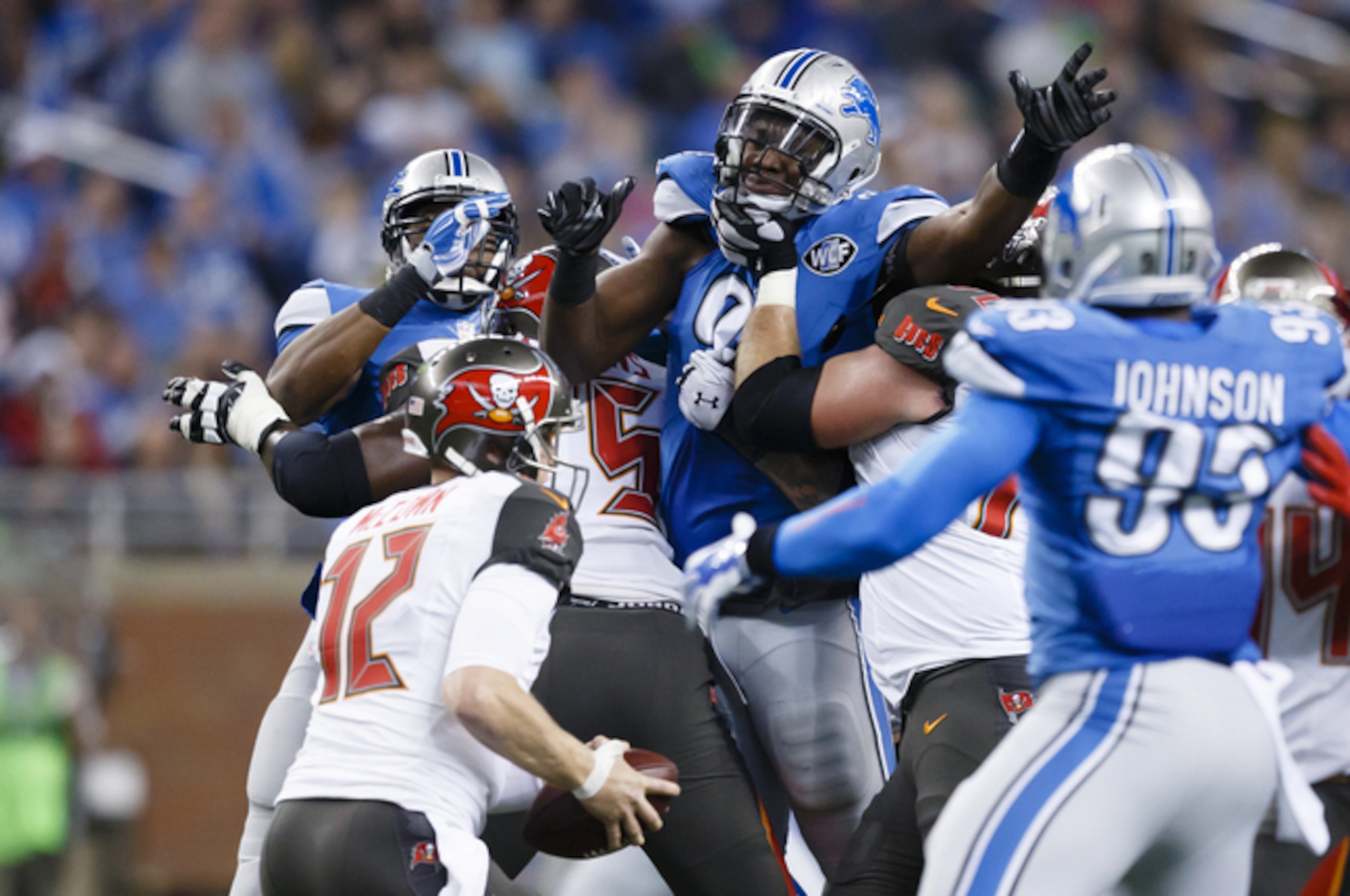 Buccaneers QB Josh McCown and his life flashing before his eyes.