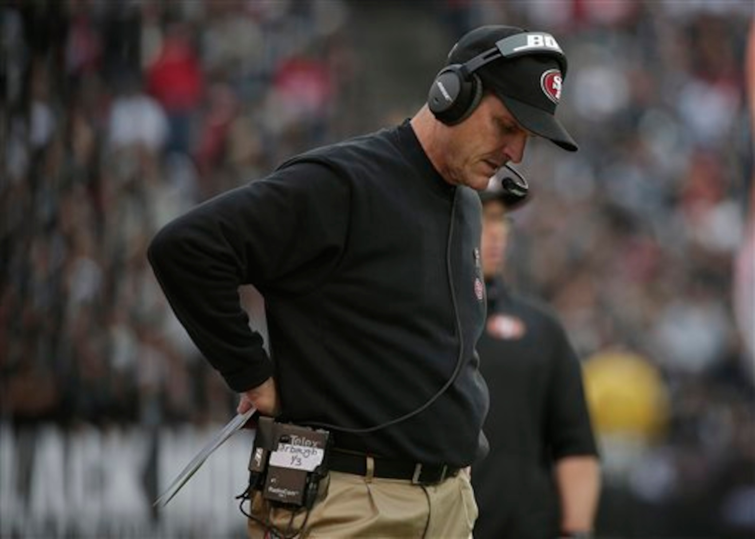 49ers head coach Jim Harbaugh