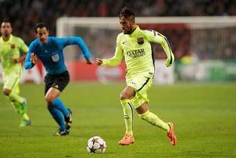 Neymar's spectacular form has carried over into the Champions League.