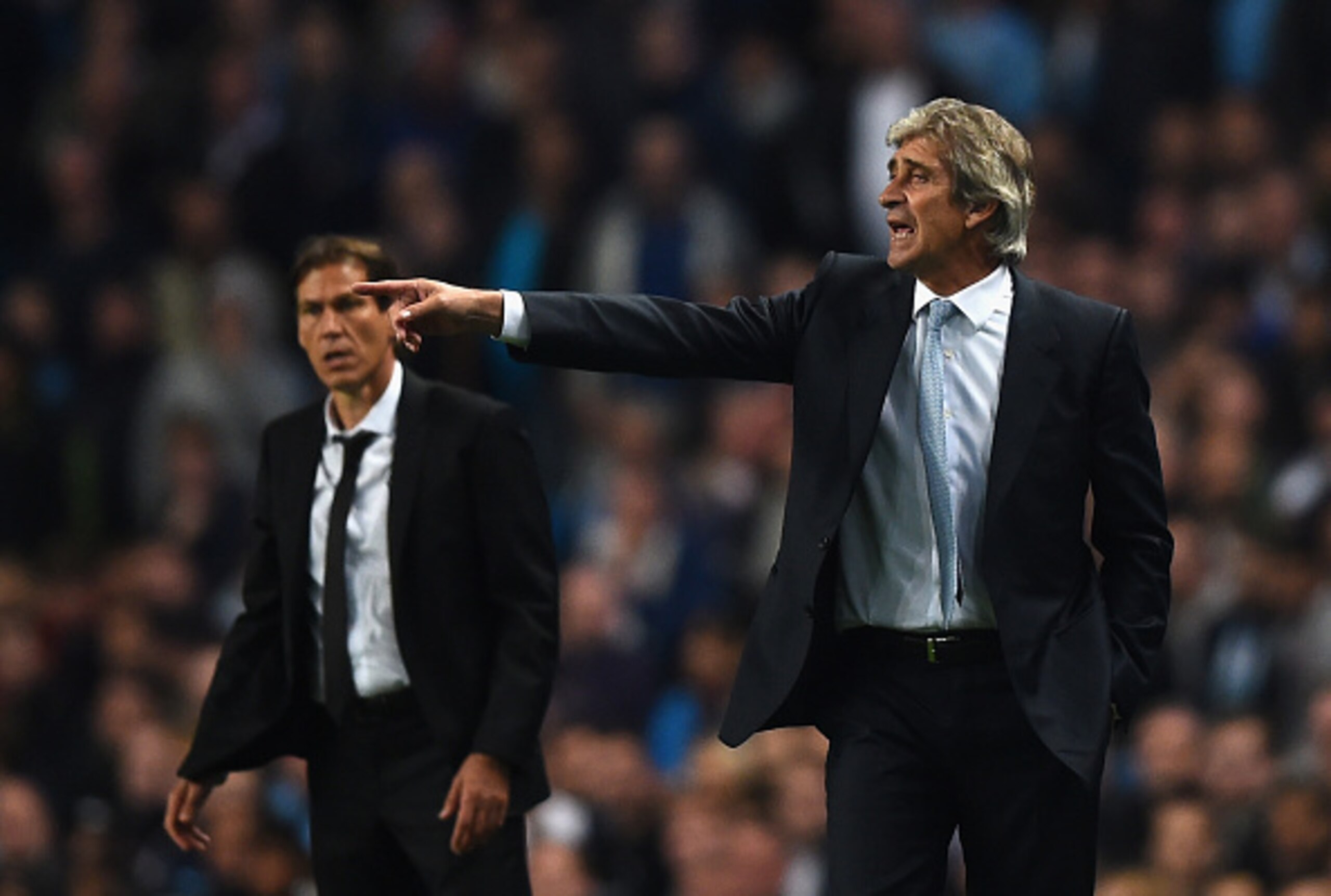 Garcia (left) and Pellegrini will renew hostilities in mere days.