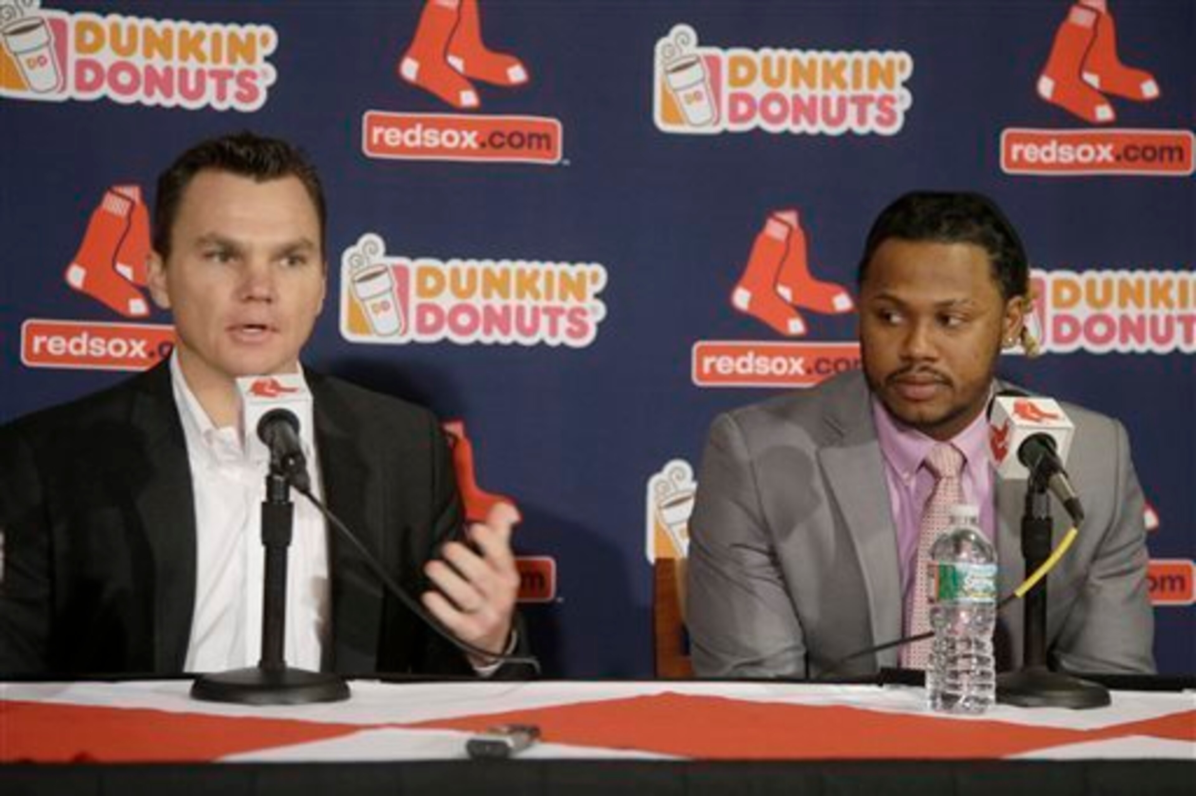 Ben Cherington with Hanley Ramirez Ben Cherington with Hanley Ramirez