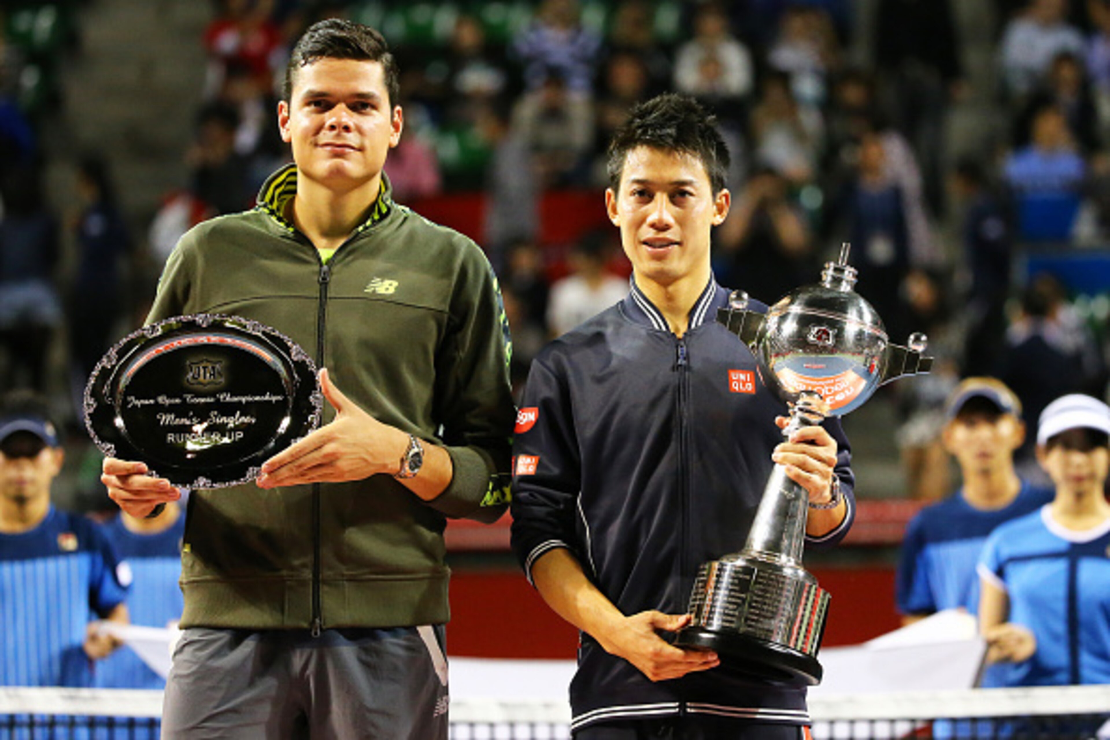 Milos Raonic and Kei Nishikori.