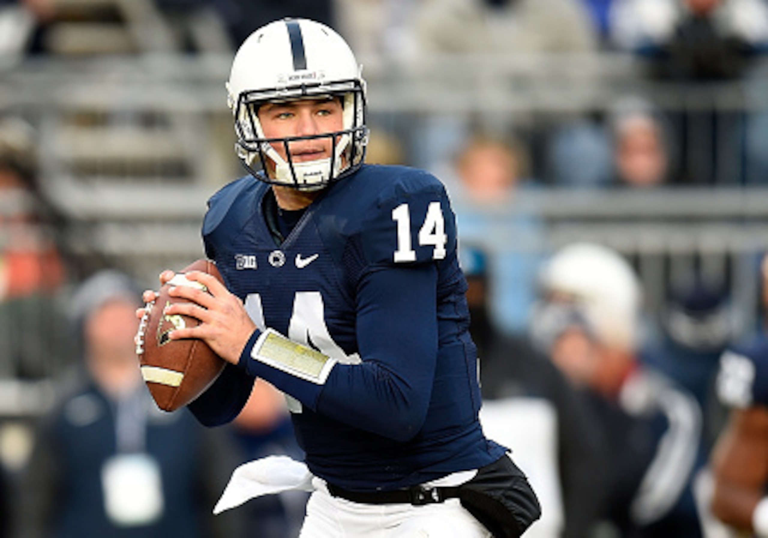 Christian Hackenberg has eight TDs and 15 interceptions this season.