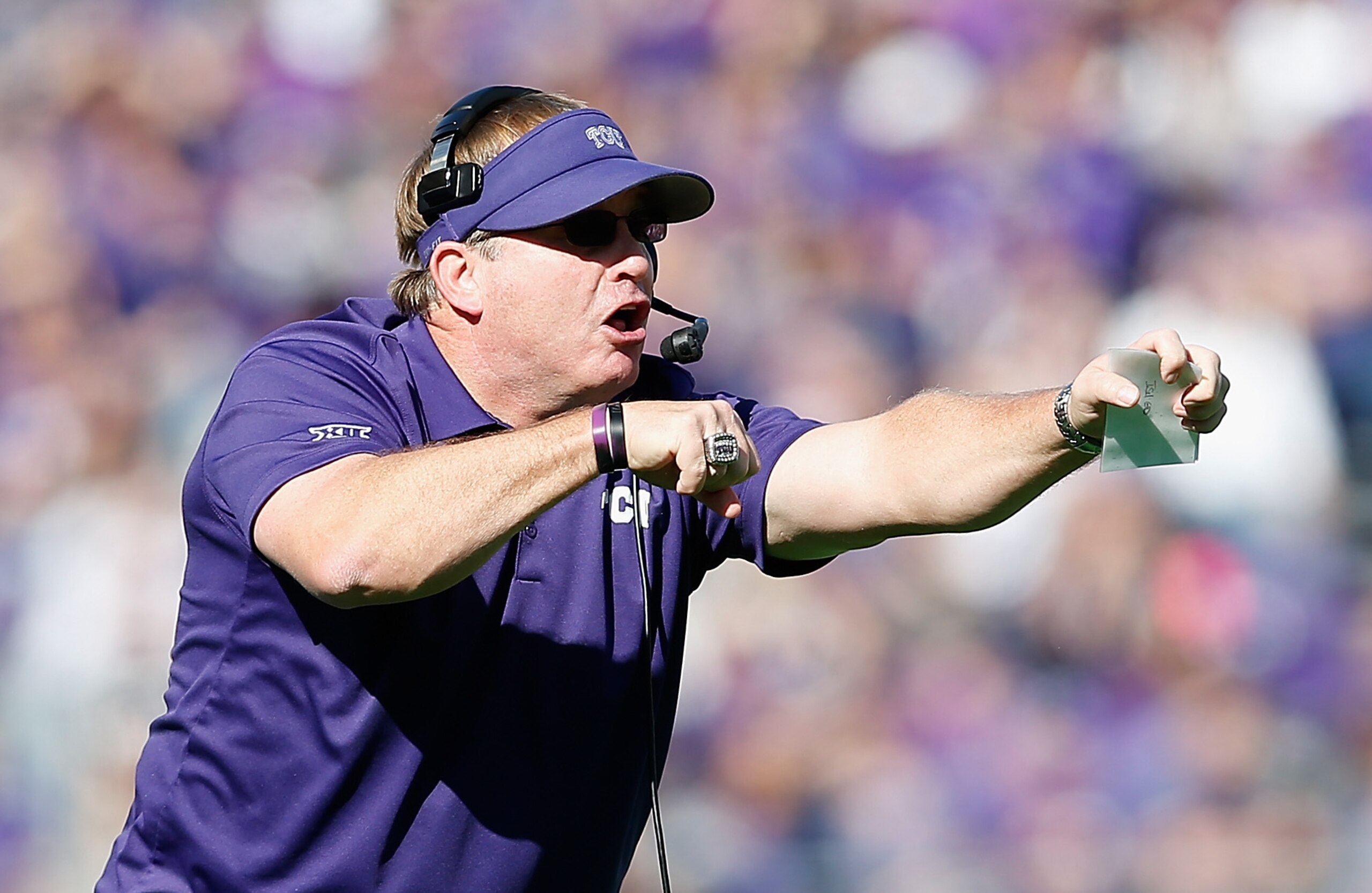 Gary Patterson's Horned Frogs seem to be playoff-worthy. Baylor would disagree.