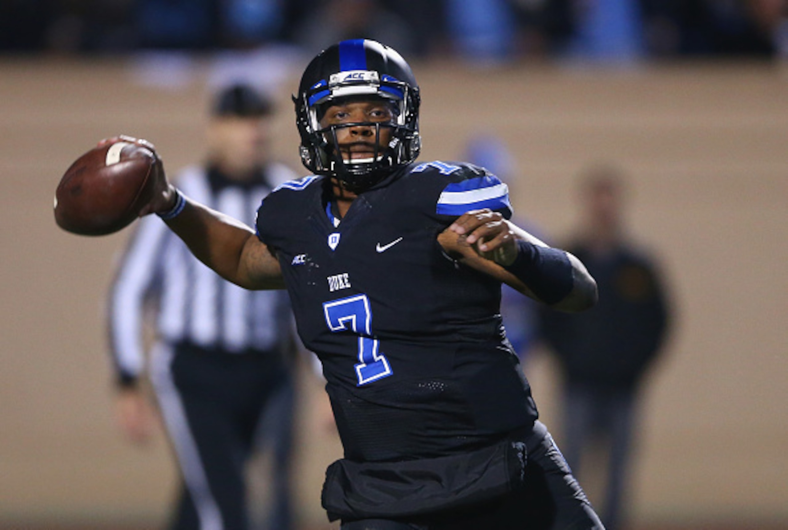 Duke quarterback Anthony Boone