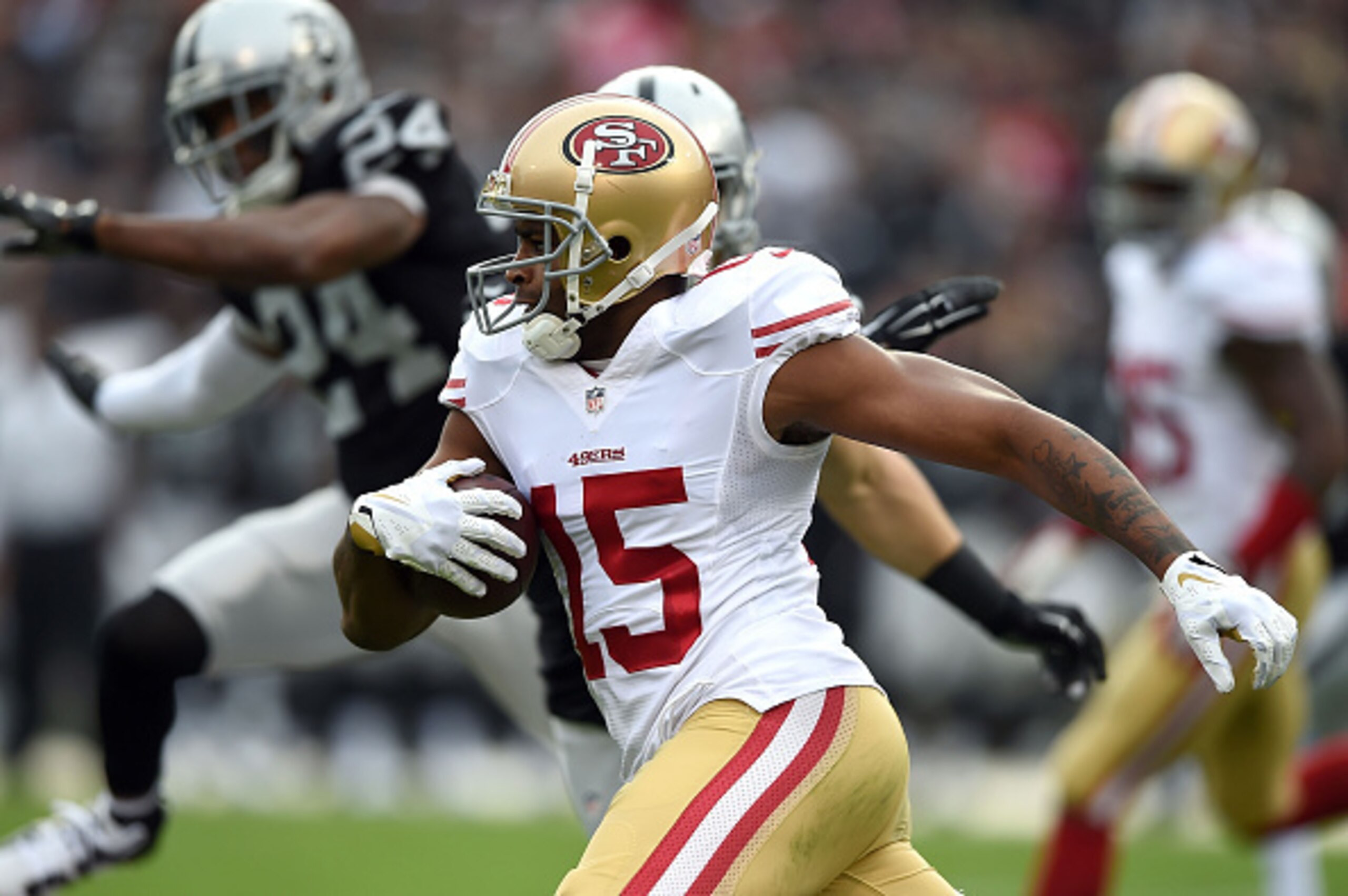 Michael Crabtree led all receivers with 56 yards in Week 14.