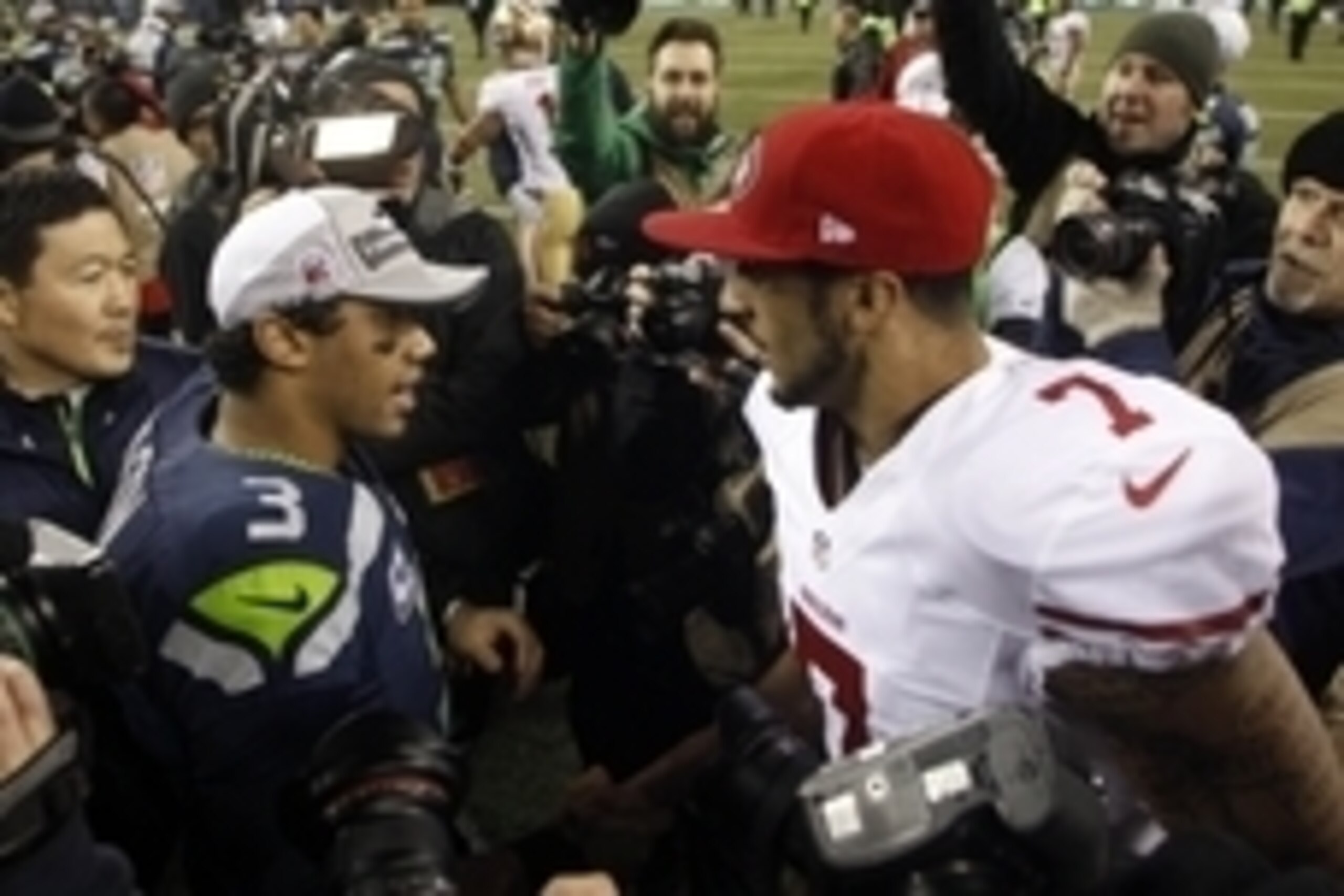 Colin Kaepernick and the 49ers will face a daunting task on the road against Russell Wilson's Seahawks in Week 15.