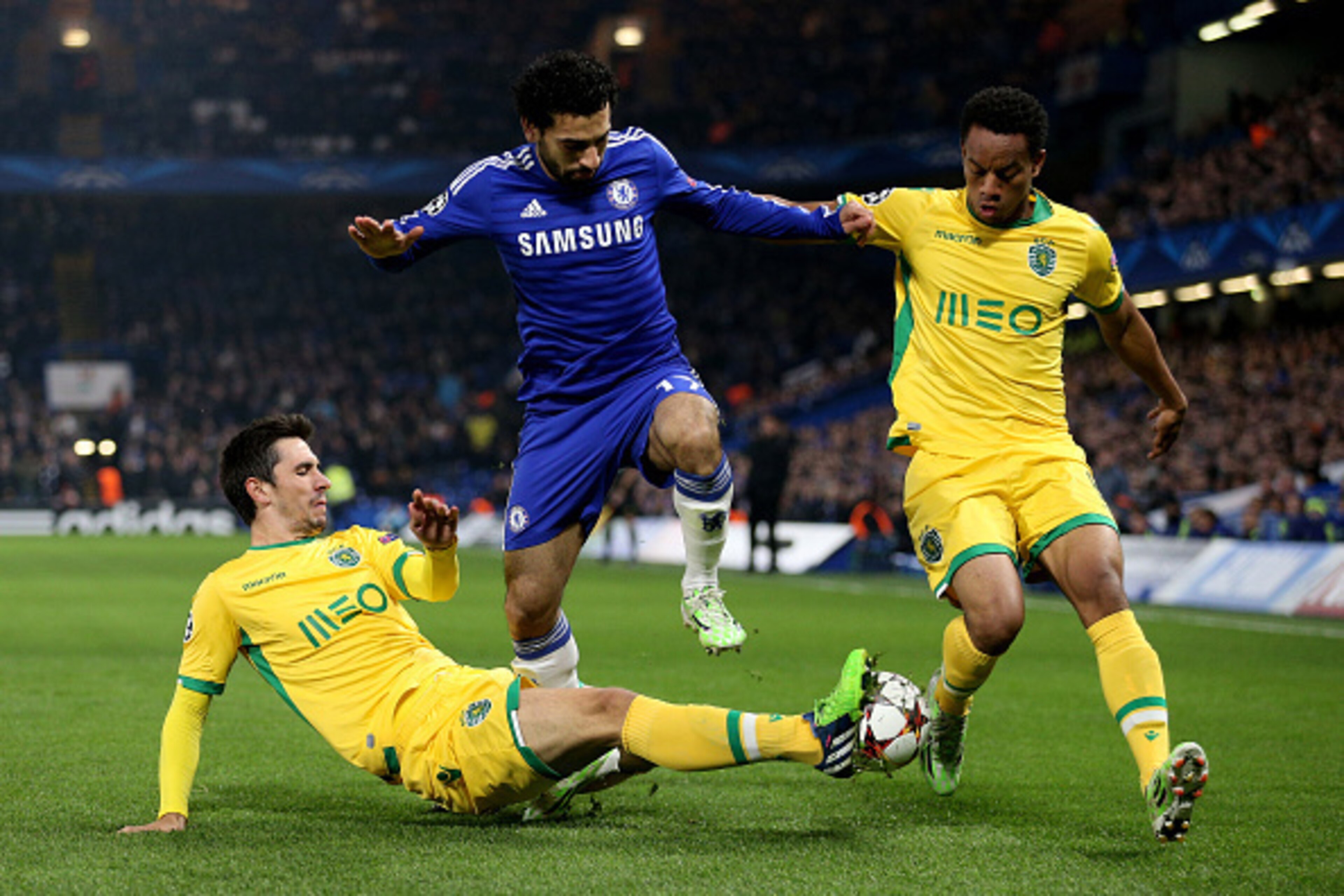 Salah was a constant threat but was not able to deliver his own damaging blows to Sporting. Salah was a constant threat but was not able to deliver his own damaging blows to Sporting.