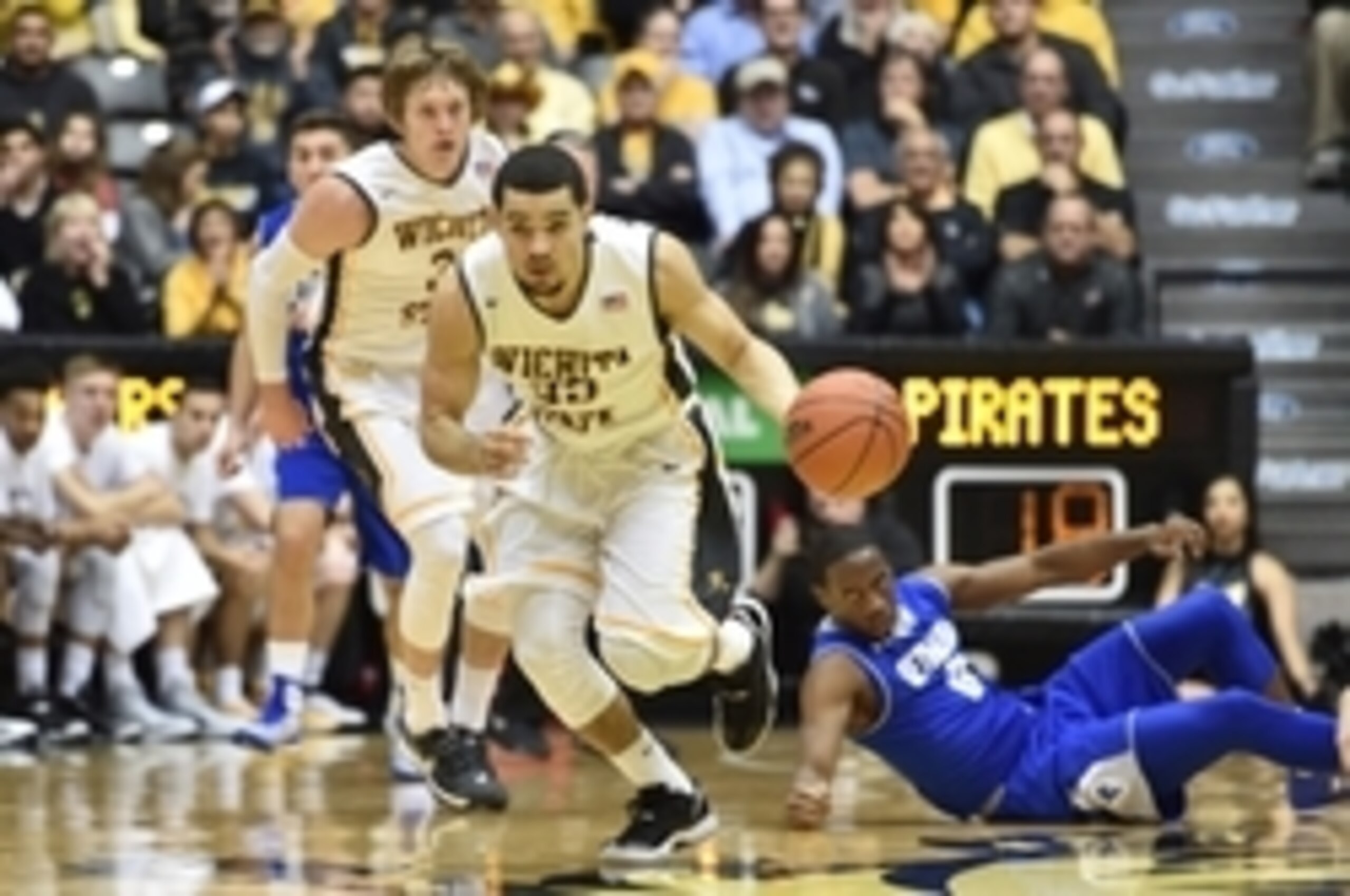 A 32-12 run for the Shockers was the turning point in the game.