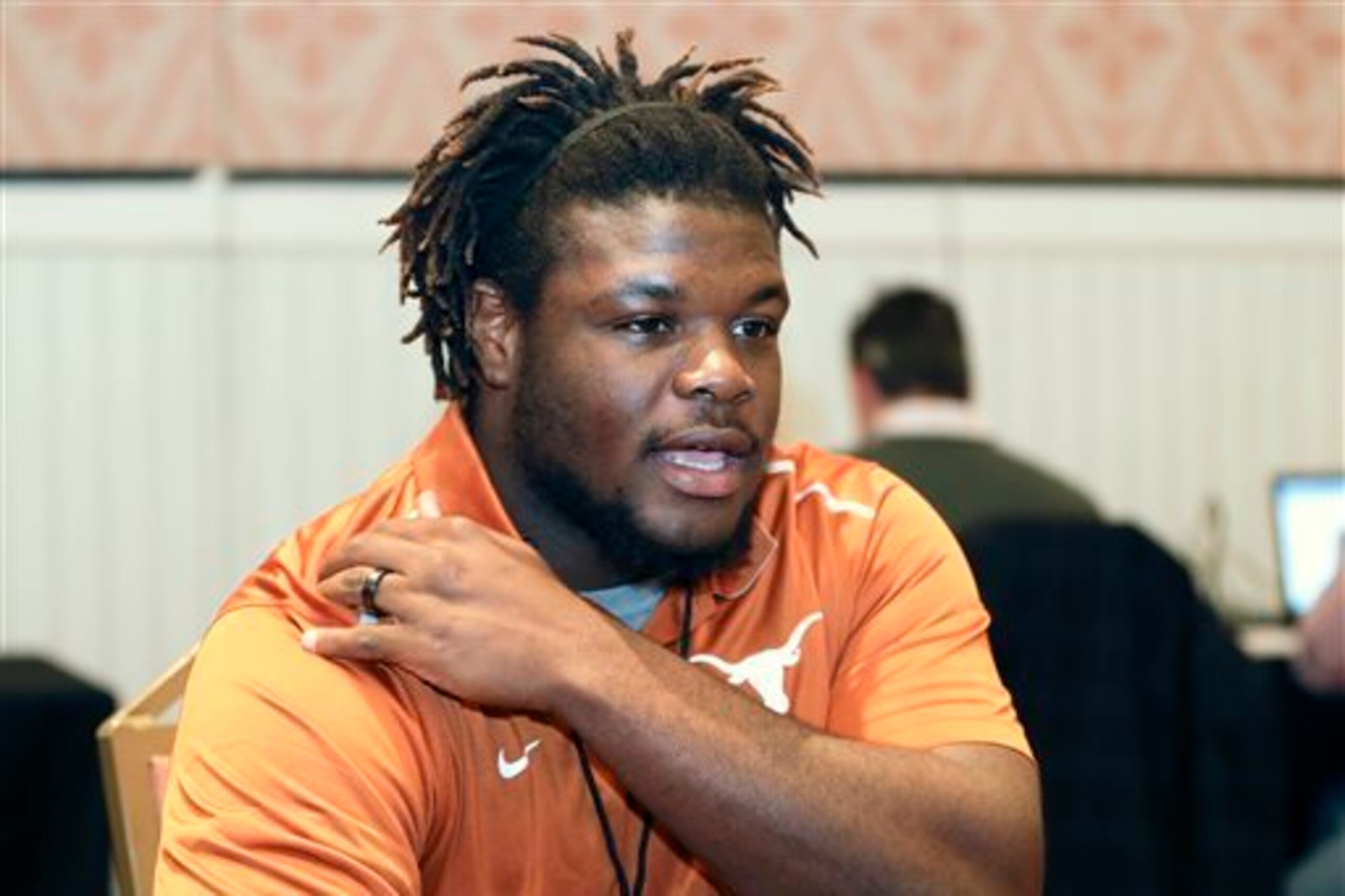 Defensive tackle Malcom Brown is one of several Longhorns hoping to improve his draft projection against the Razorbacks. Defensive tackle Malcom Brown is one of several Longhorns hoping to improve his draft projection against the Razorbacks.